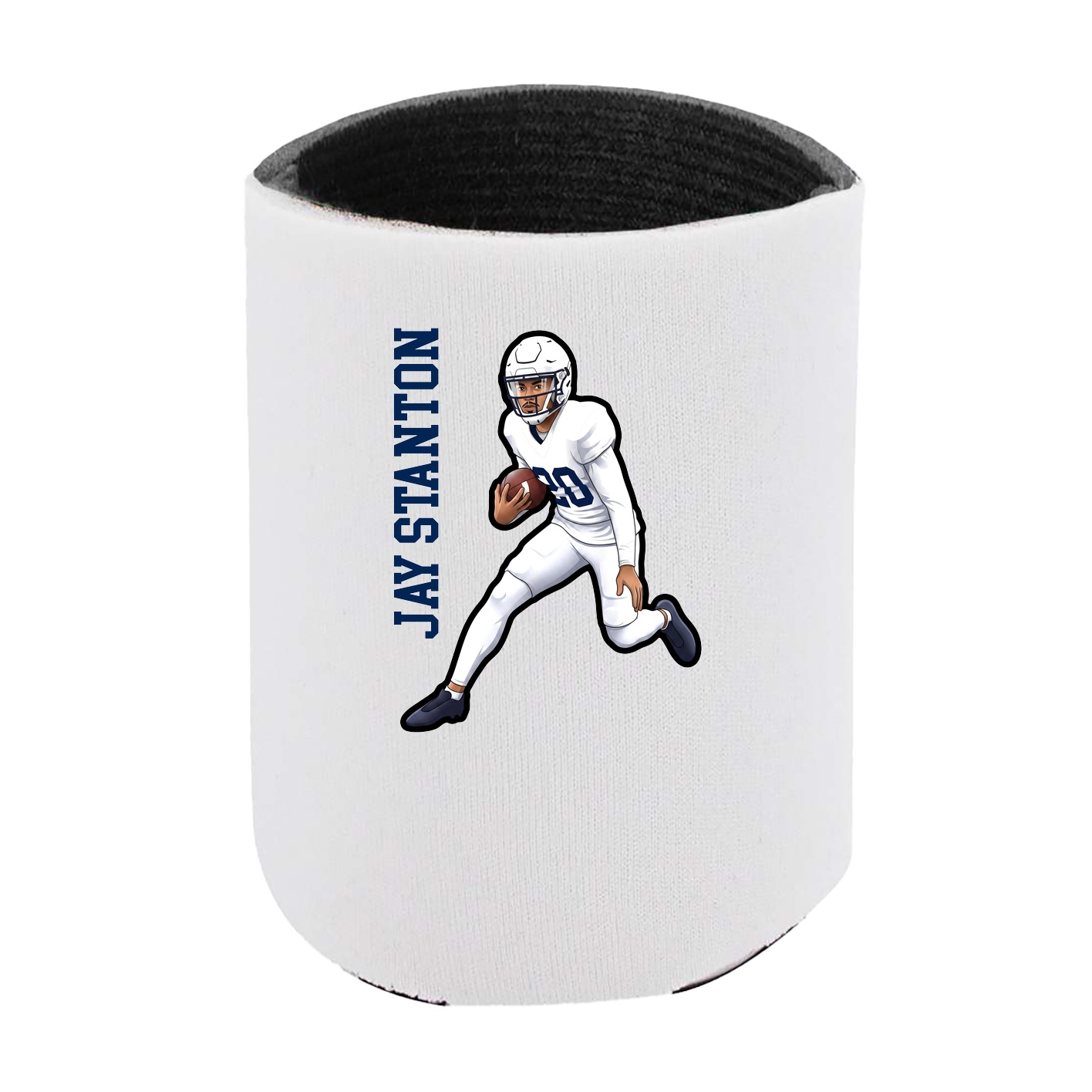 Can Holder — Name Vertical in White