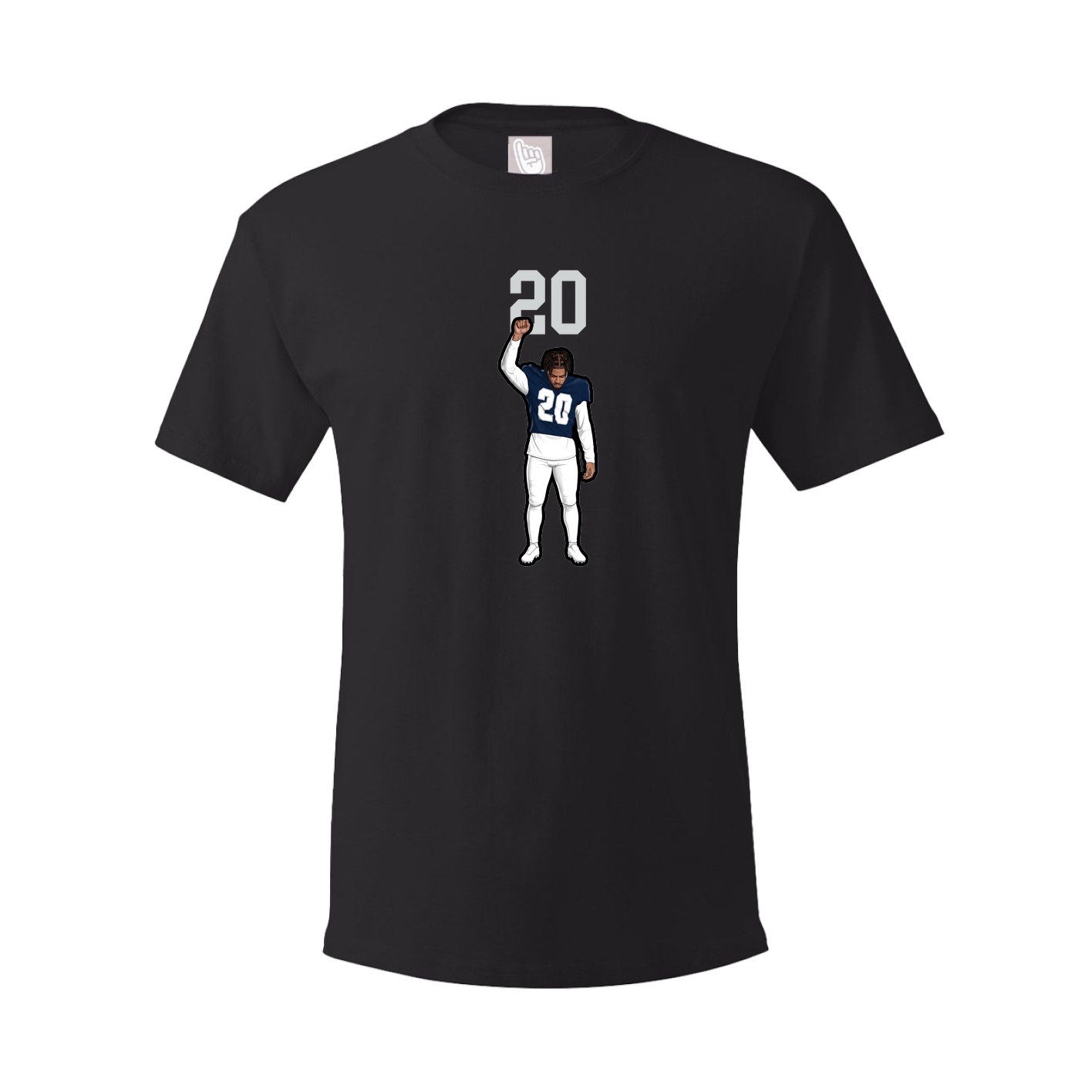 Youth Tee — Number Top in Black