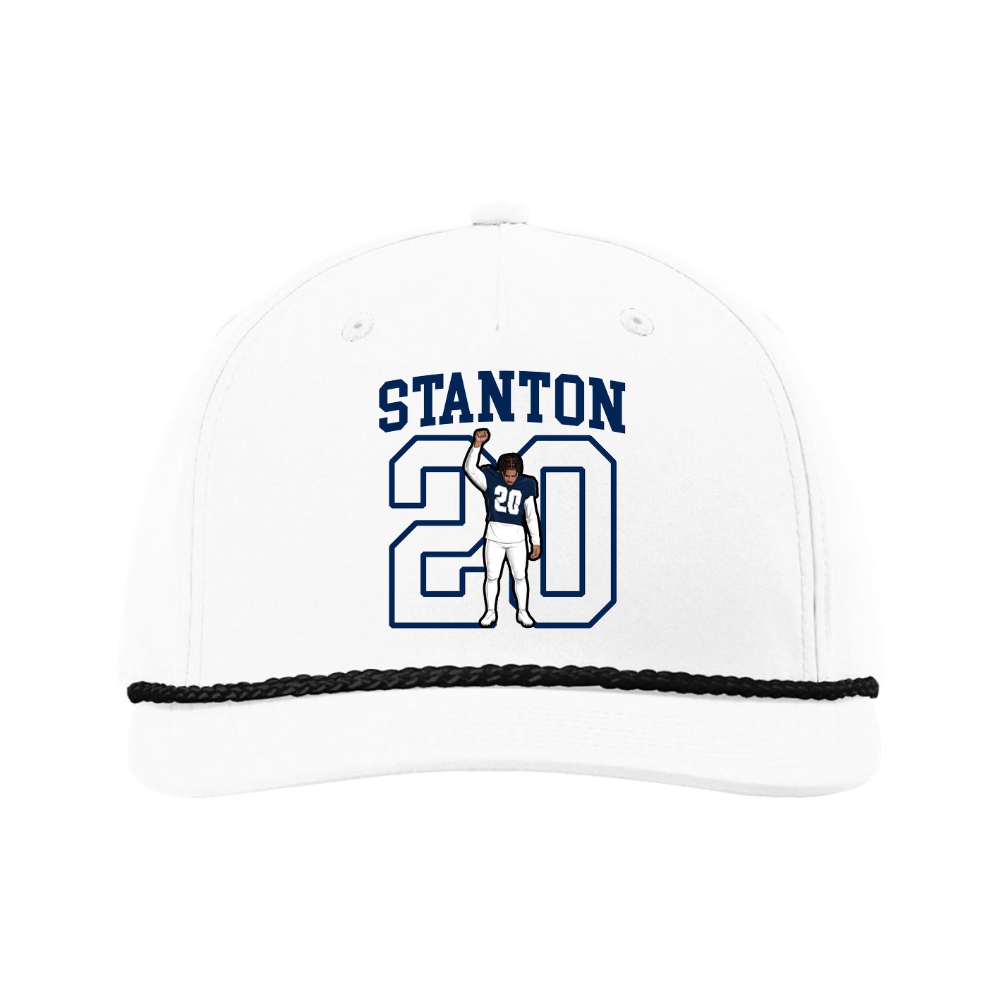 Five-Panel Classic Rope Cap — Shirsey in White