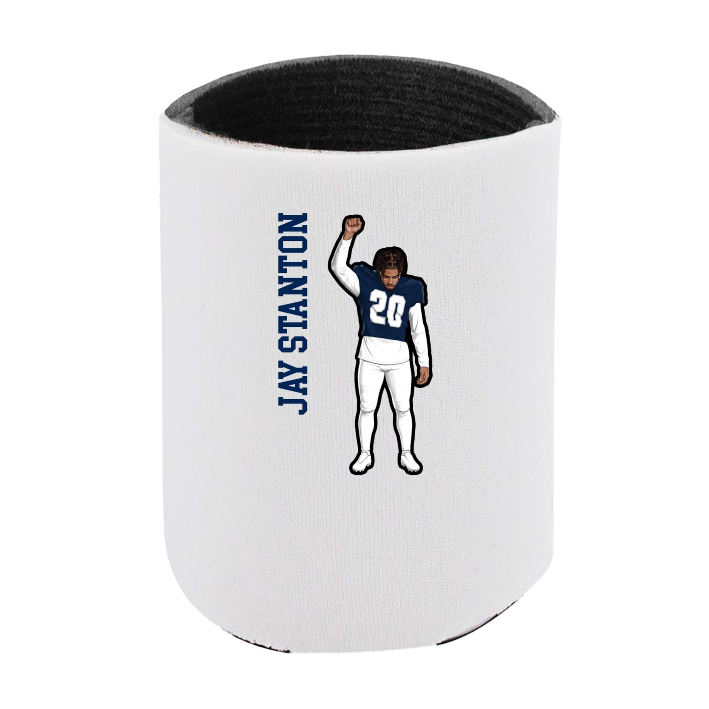 Can Holder — Name Vertical in White