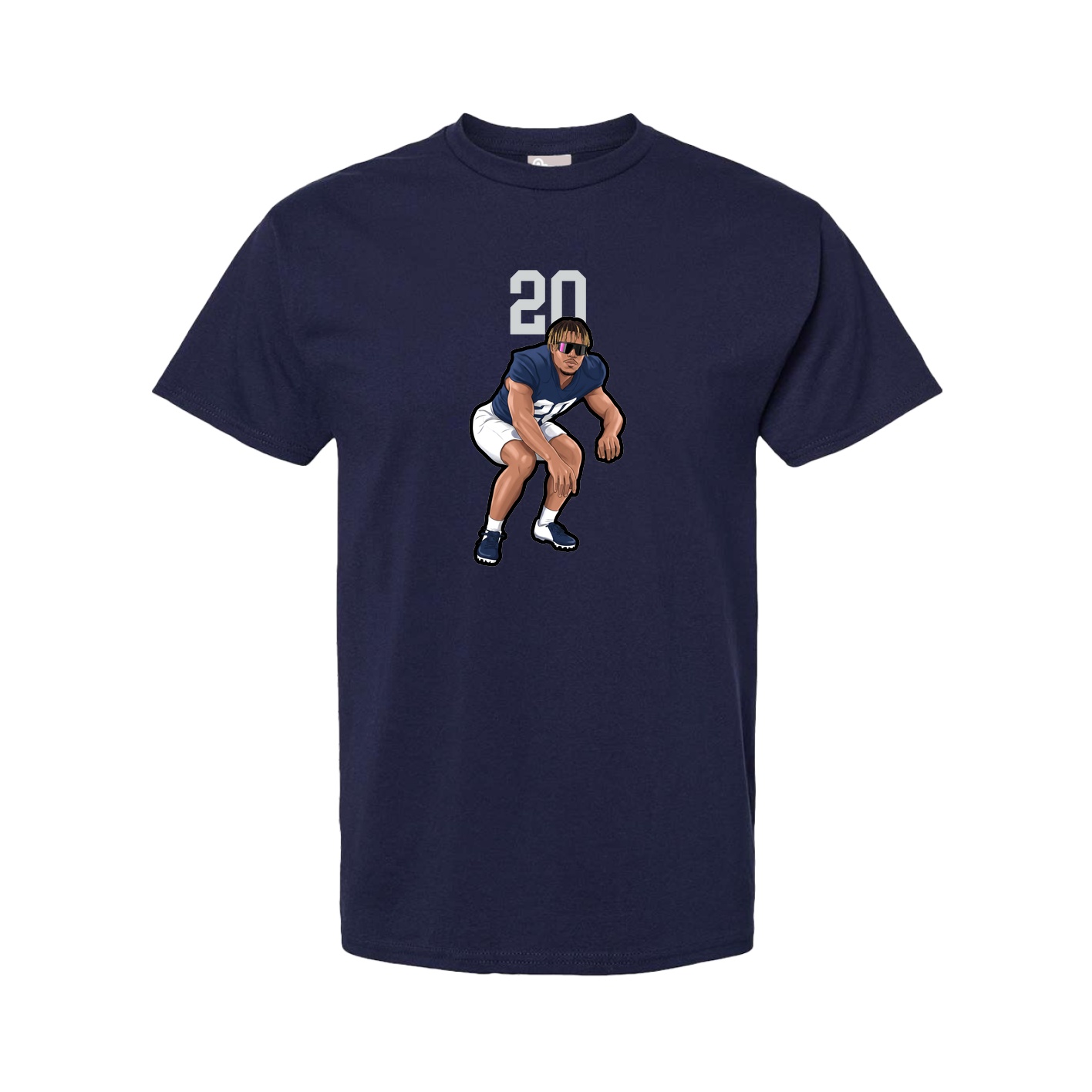 Youth Tee — Number Top in Navy