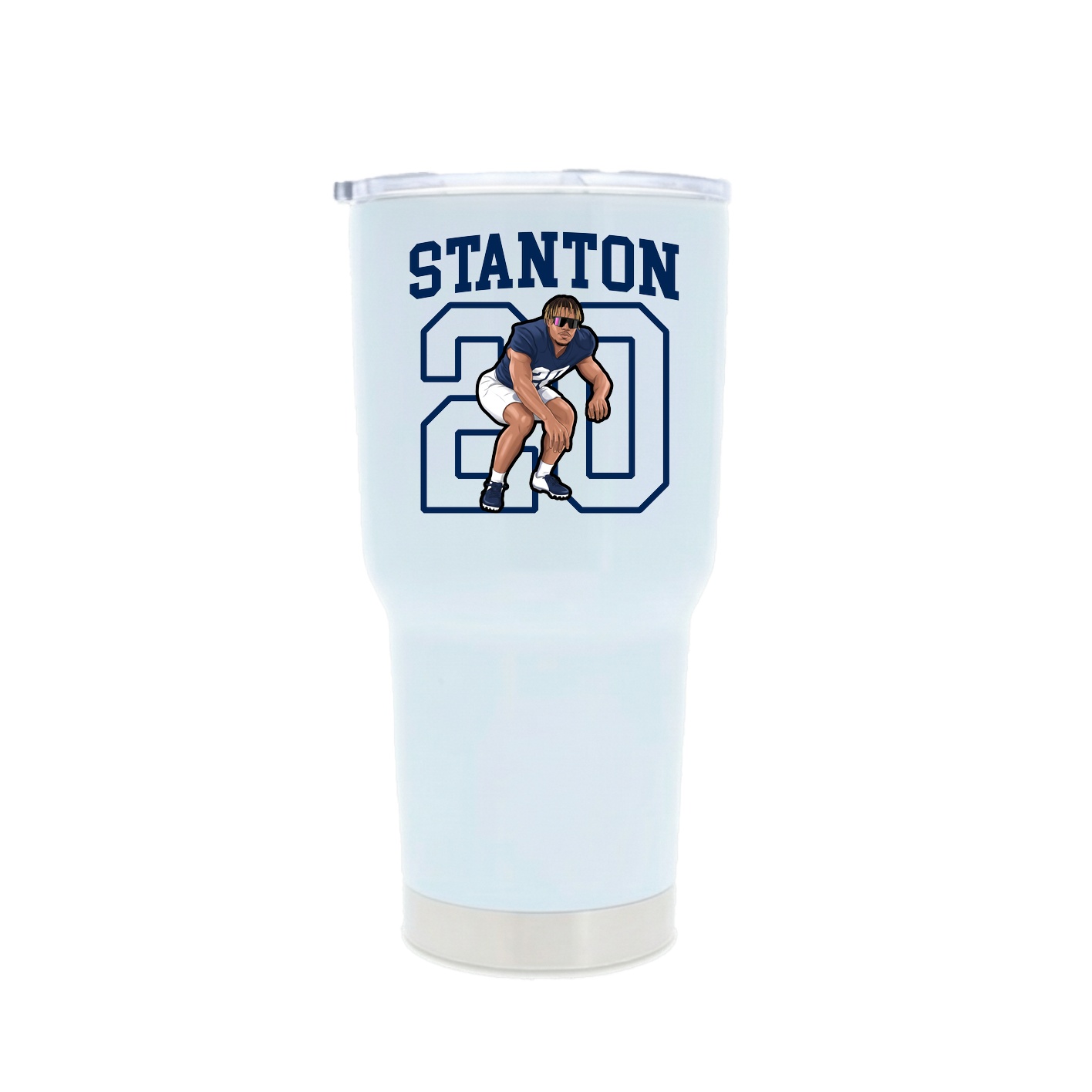 30oz Stainless Steel Tumbler — Shirsey in White