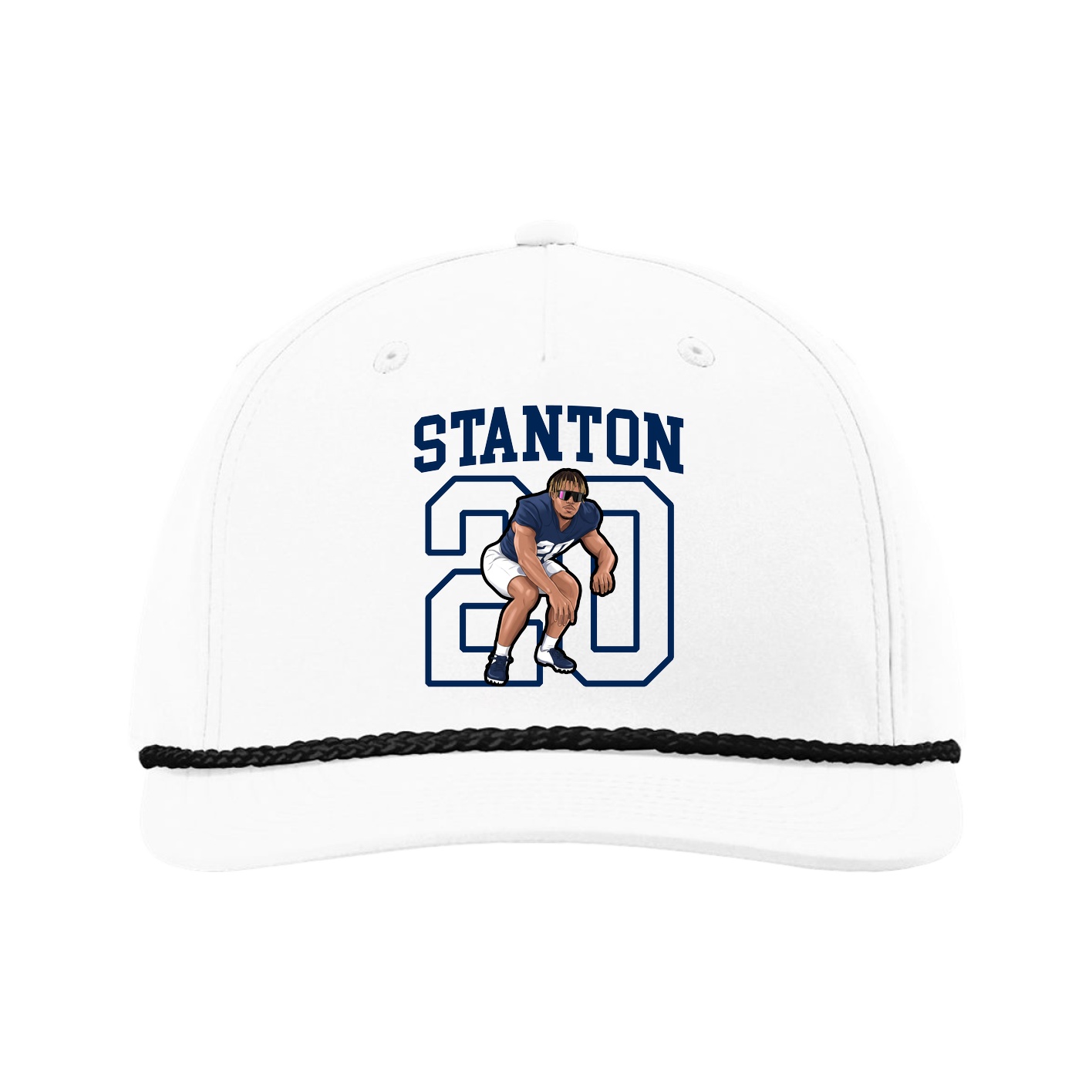 Five-Panel Classic Rope Cap — Shirsey in White