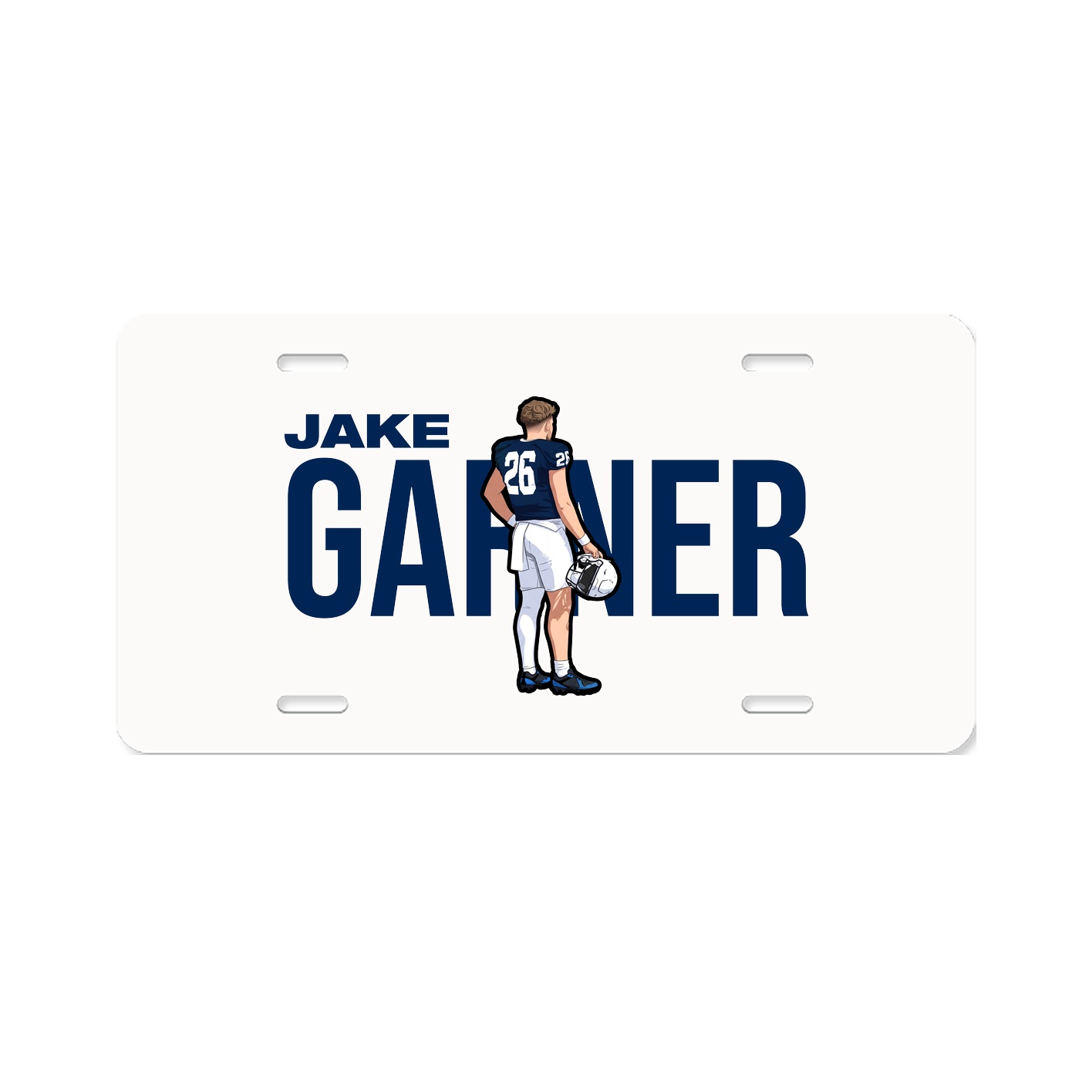 License Plate — Player Name in Classic