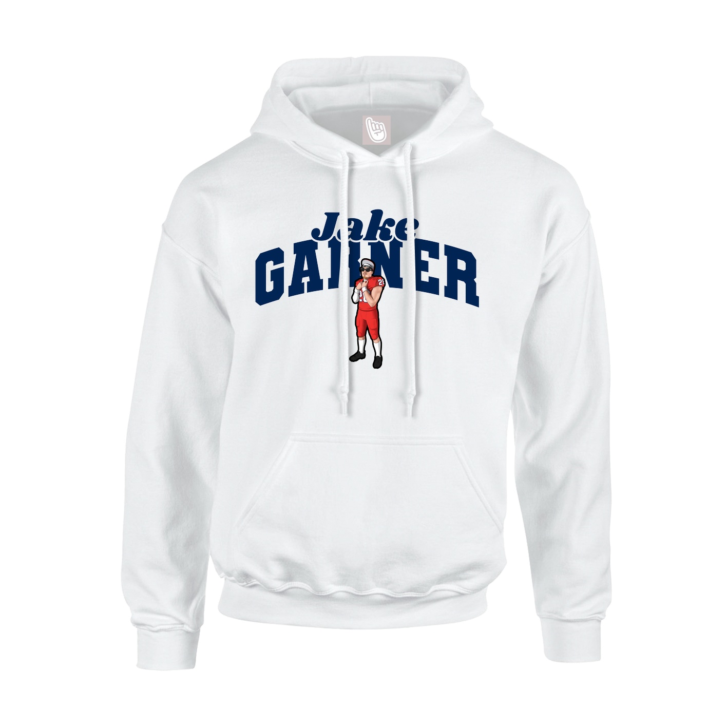 Hoodie — Signature Arch in White