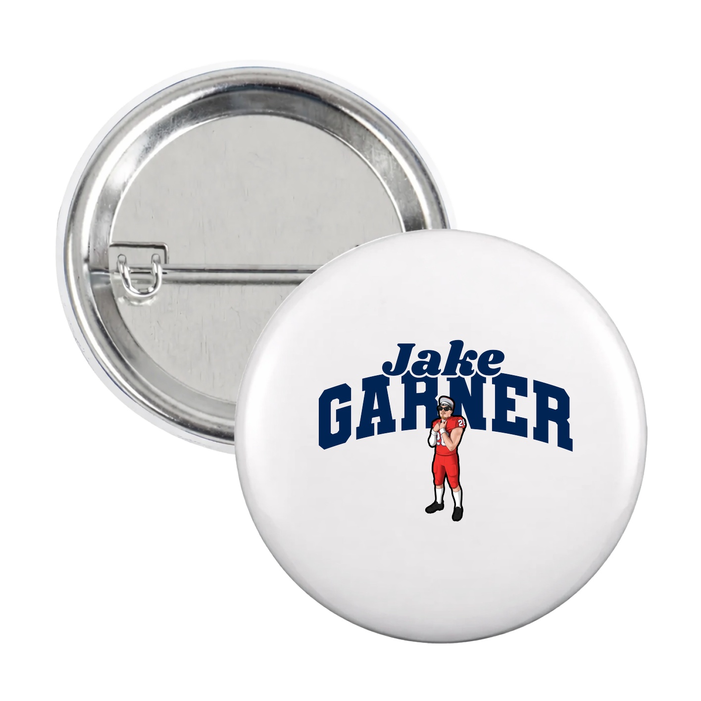 Game Day Button — Signature Arch in White