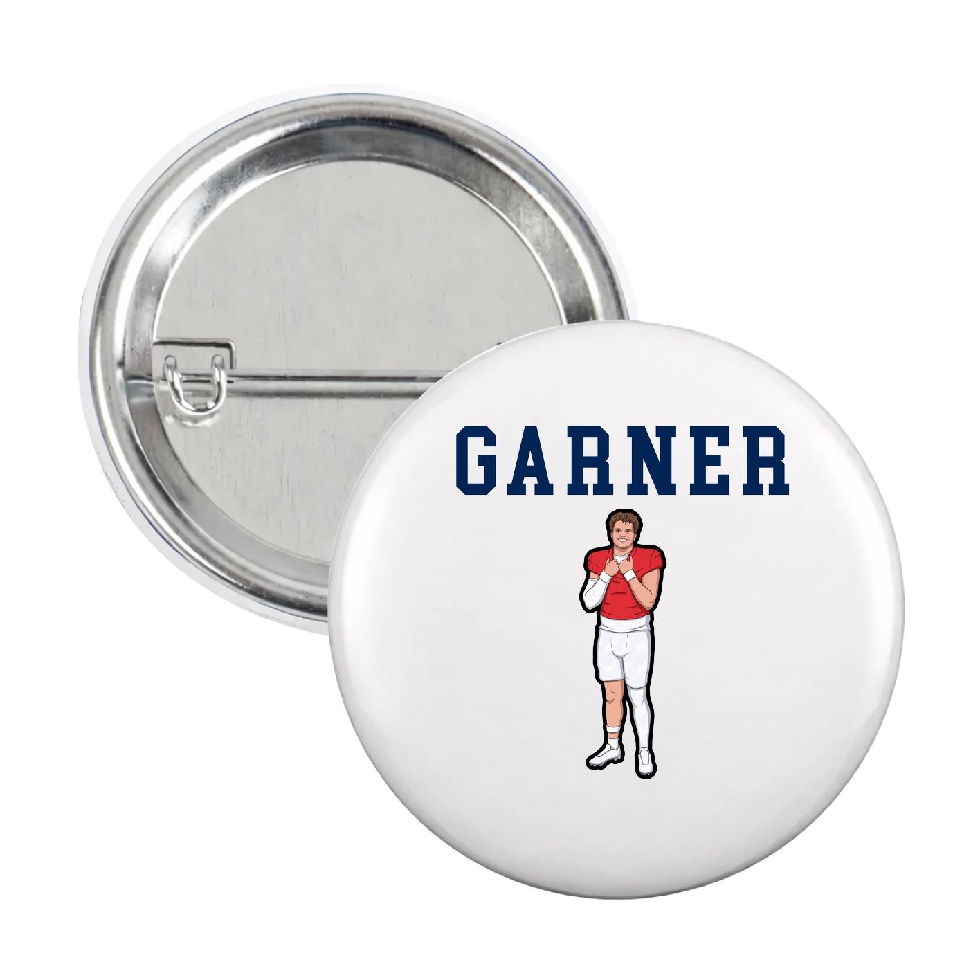 Game Day Button — Shirsey in White