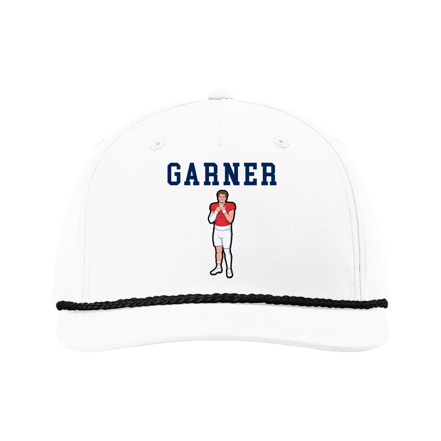Five-Panel Classic Rope Cap — Shirsey in White