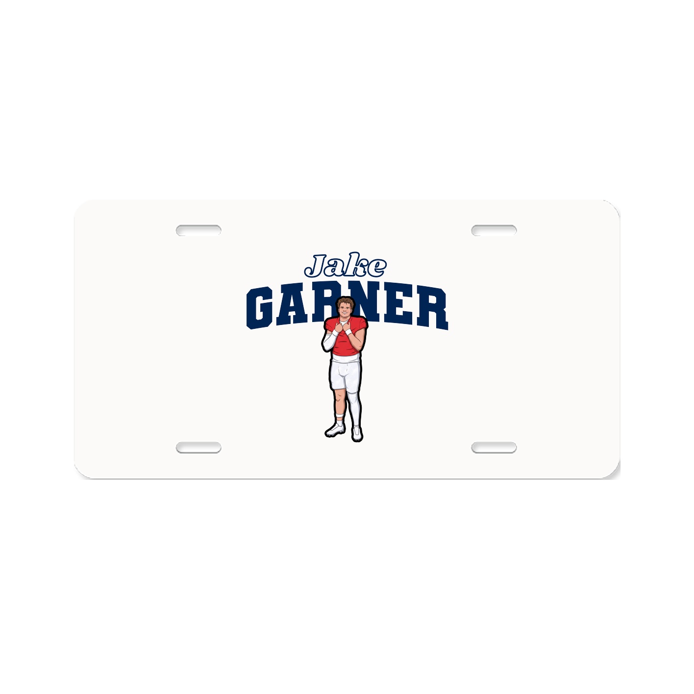 License Plate — Name Arch in Classic