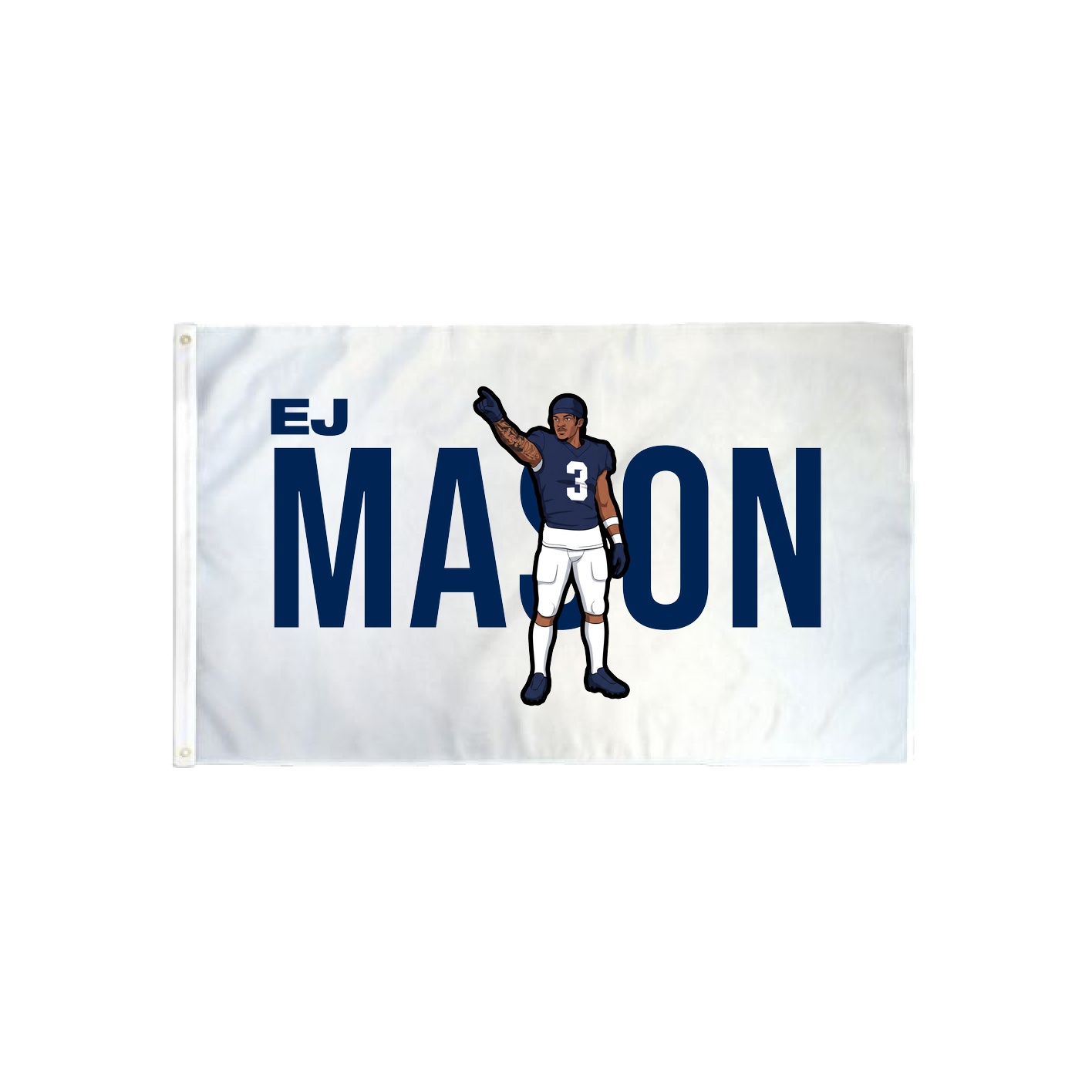 3x5 Flag — Player Name in Classic