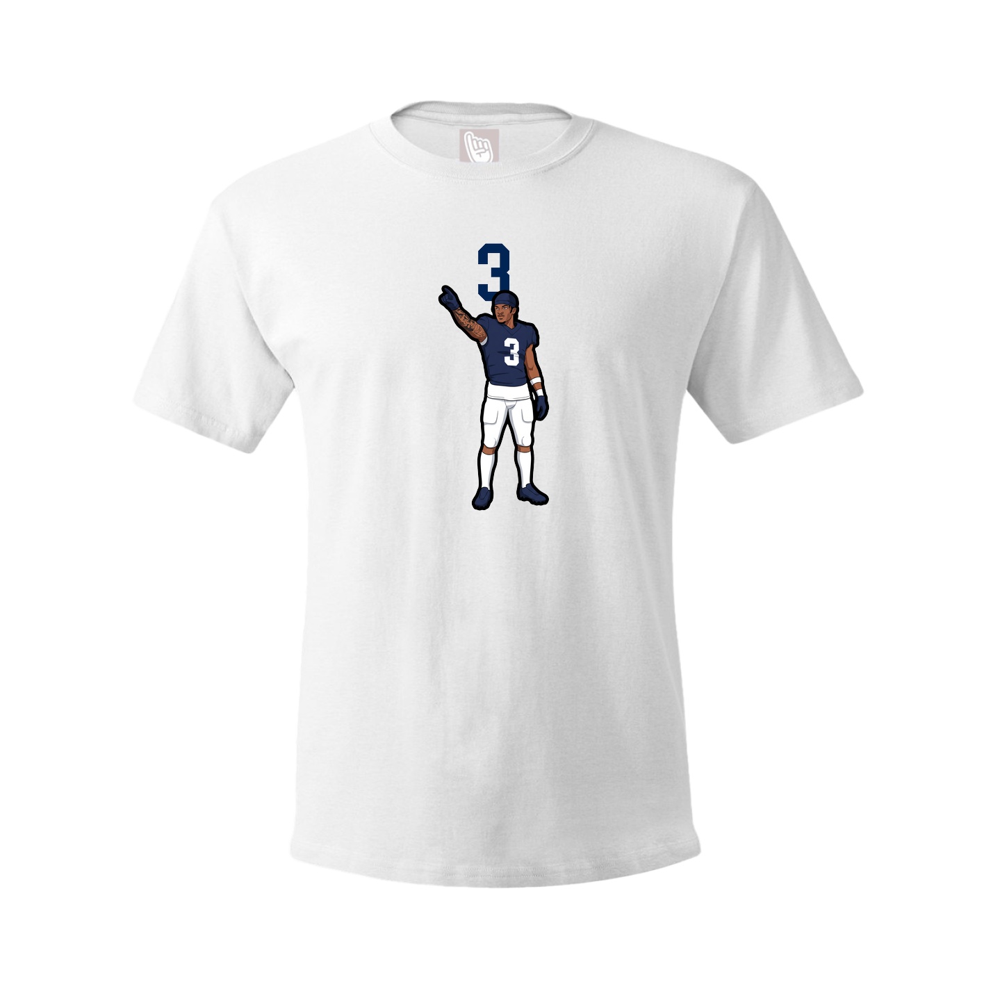 Tee — Number Top in White