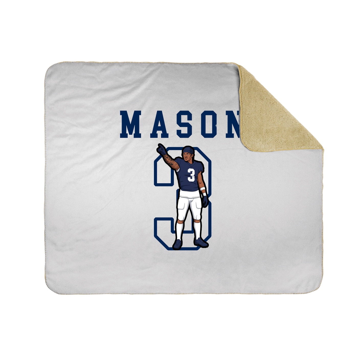 Throw Blanket — Shirsey in White