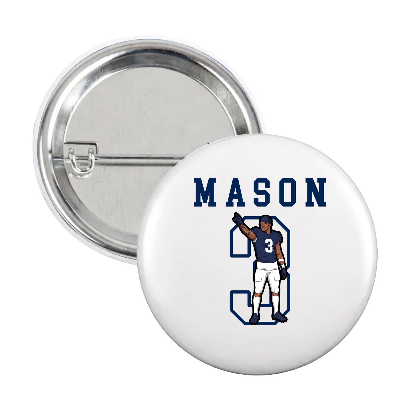 Game Day Button — Shirsey in White