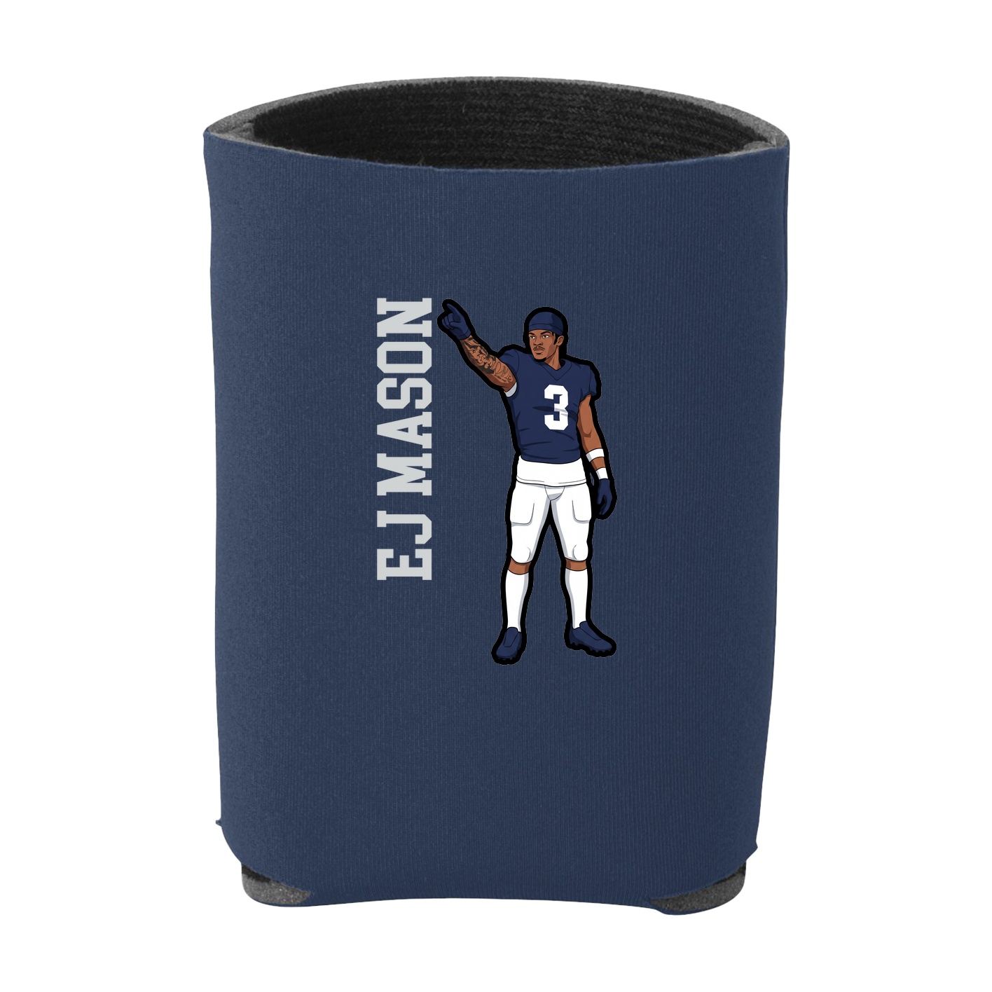 Can Holder — Name Vertical in Navy