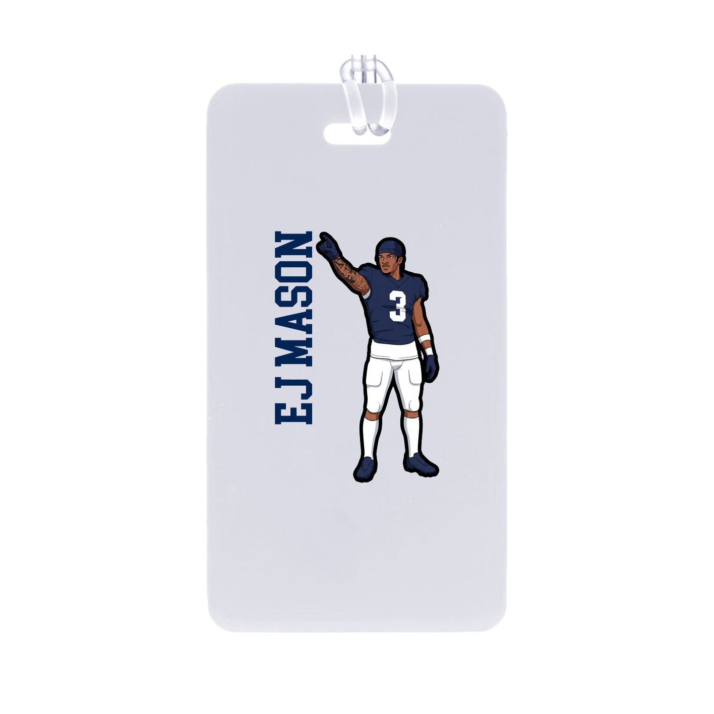 Bag Tag — Name Vertical in Classic