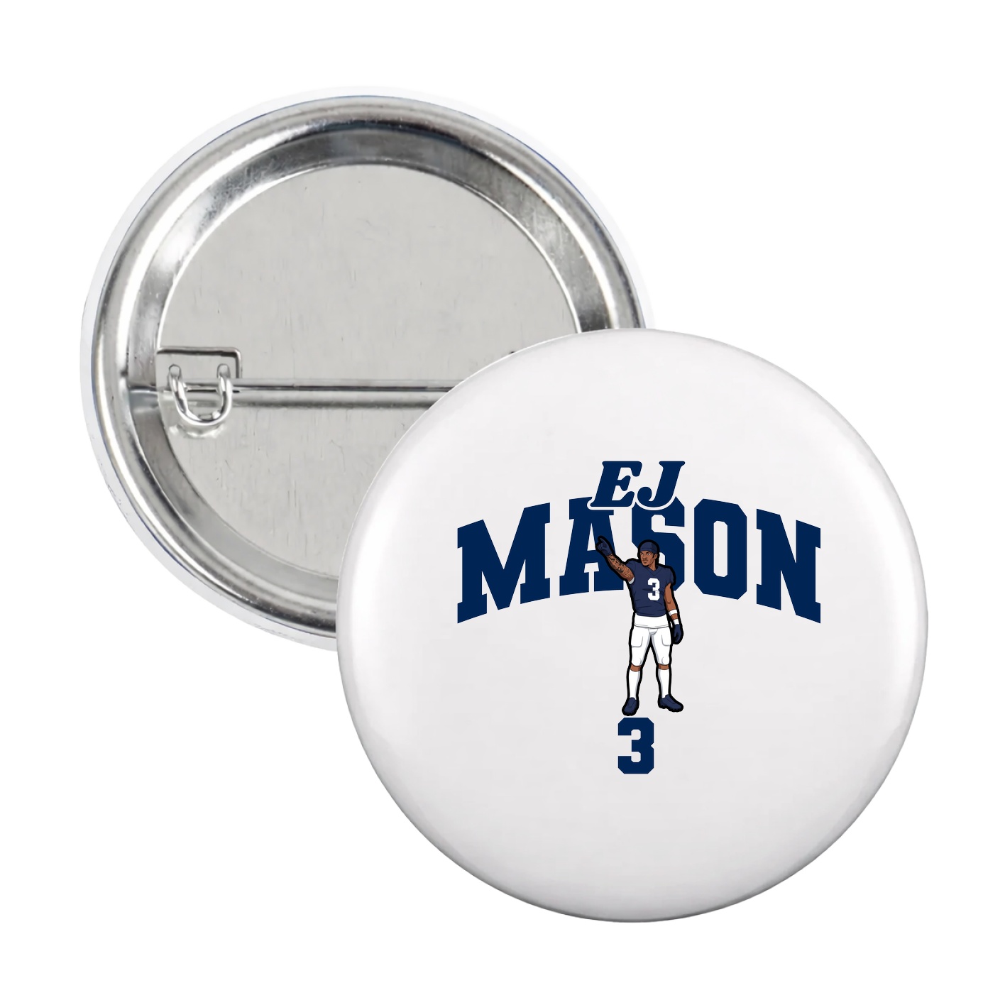 Game Day Button — Signature Arch in White