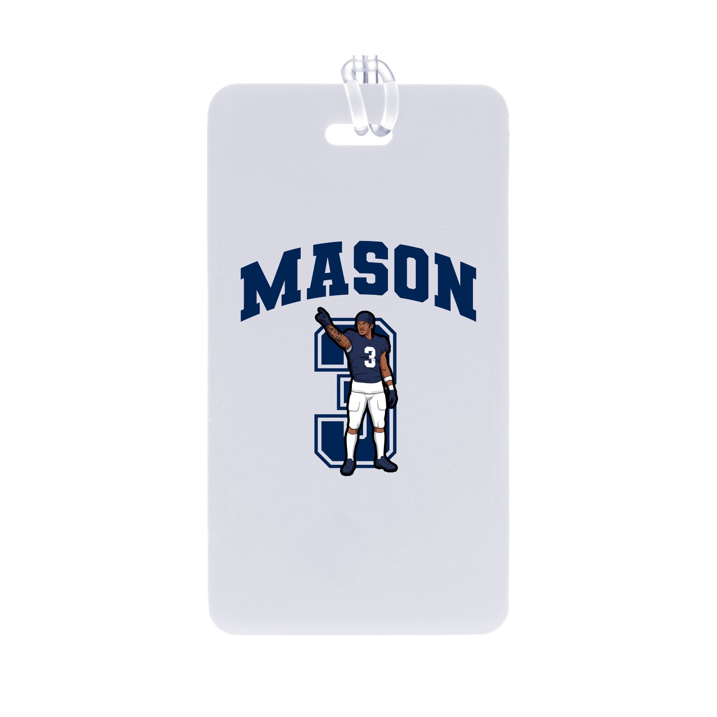 Bag Tag — Number in Classic
