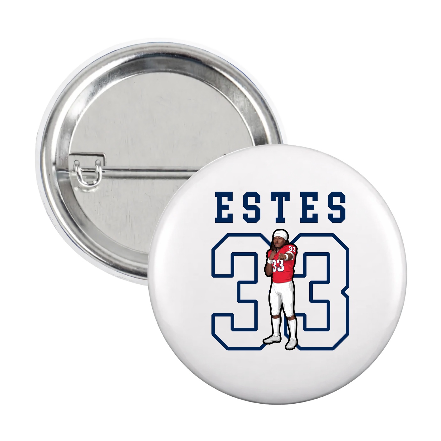 Game Day Button — Shirsey in White