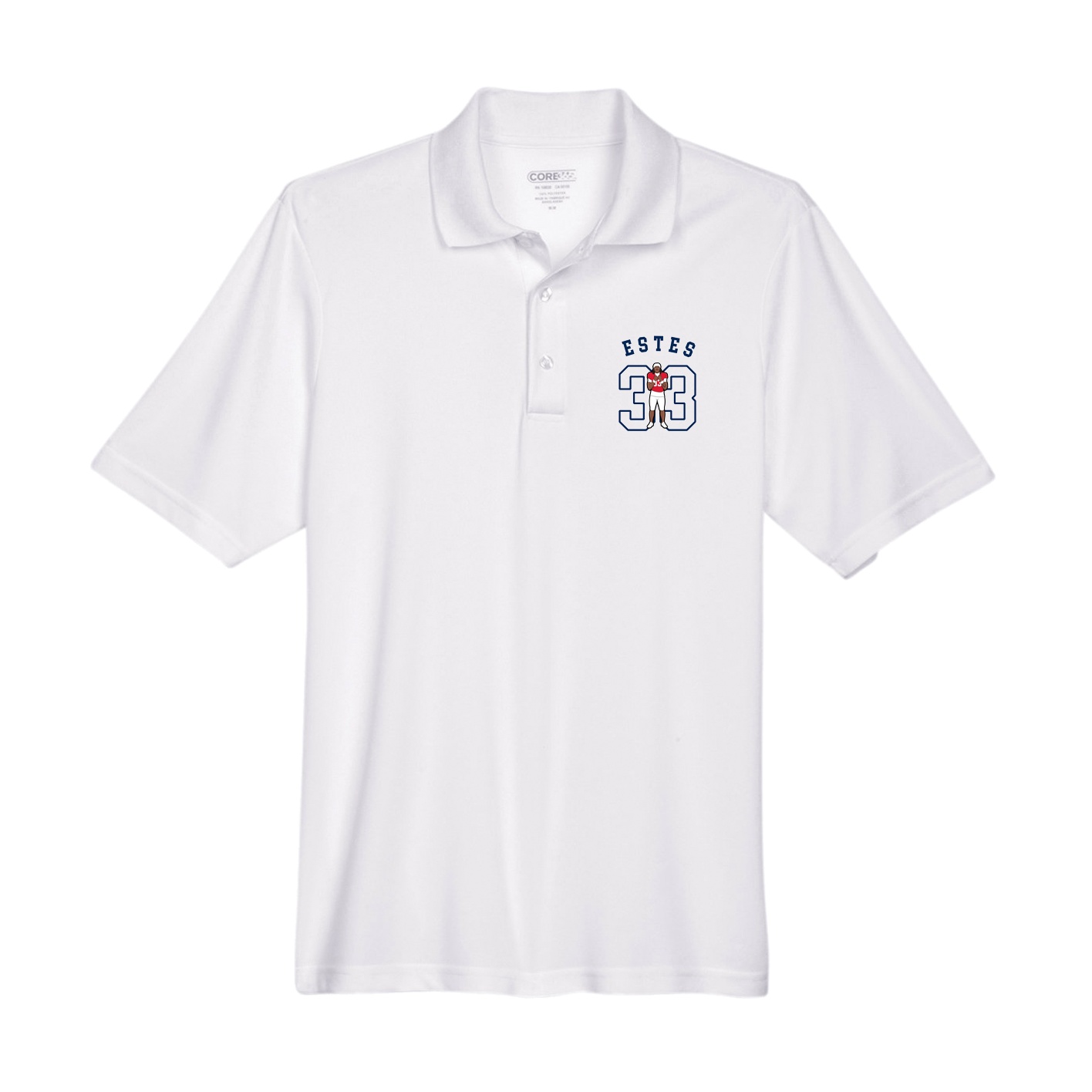 Performance Polo — Shirsey Arch in White