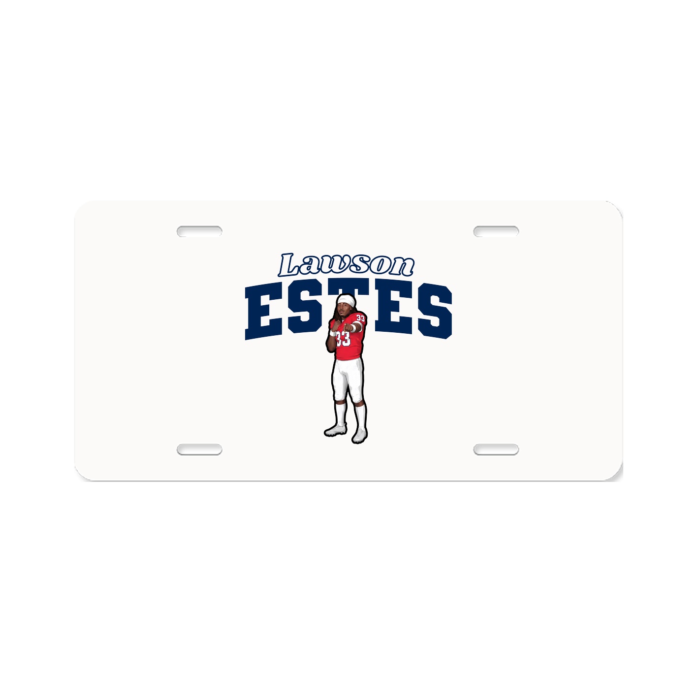 License Plate — Name Arch in Classic