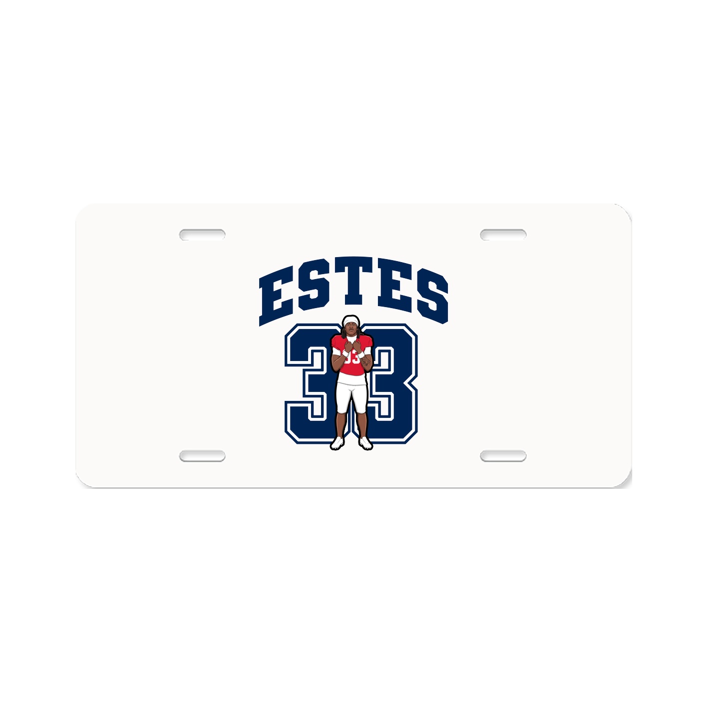 License Plate — Number in Classic