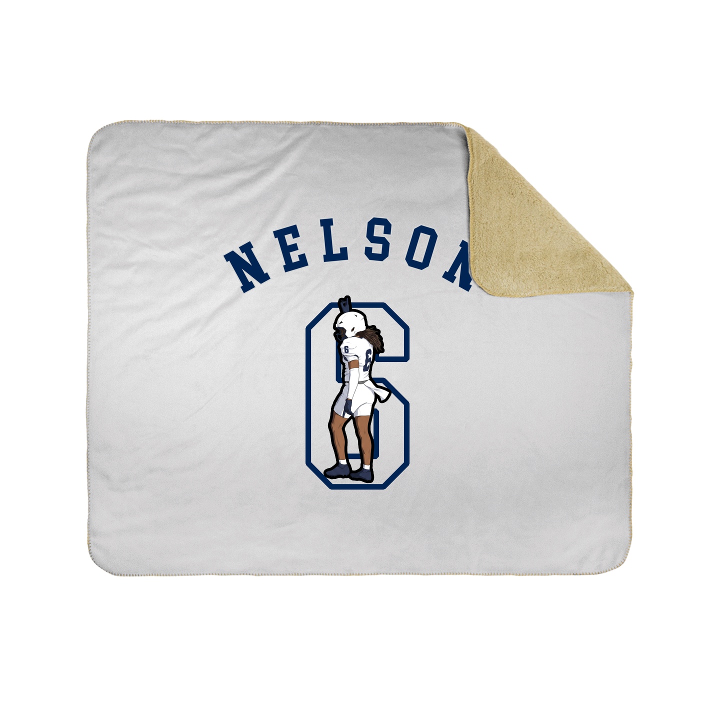 50x60 Sherpa Lined Throw Blanket