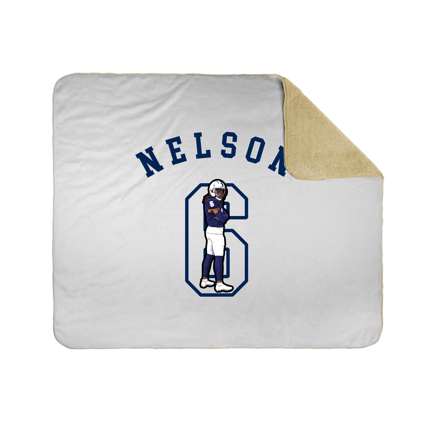 50x60 Sherpa Lined Throw Blanket