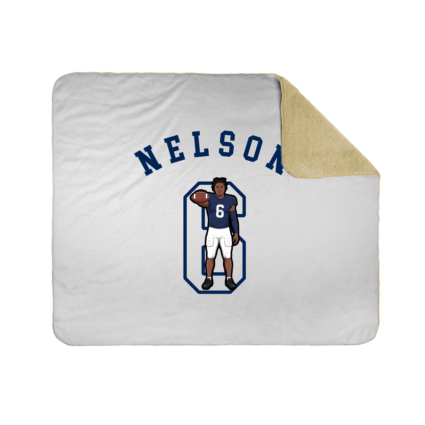 50x60 Sherpa Lined Throw Blanket