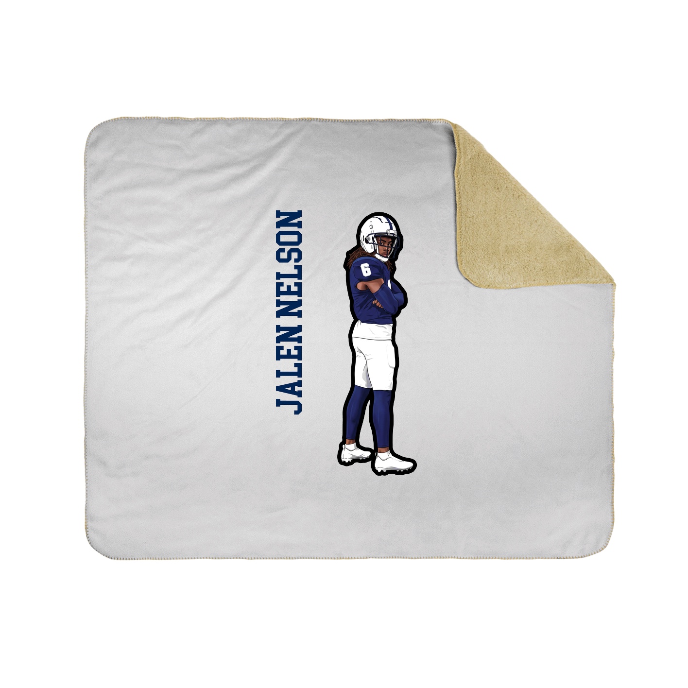 50x60 Sherpa Lined Throw Blanket