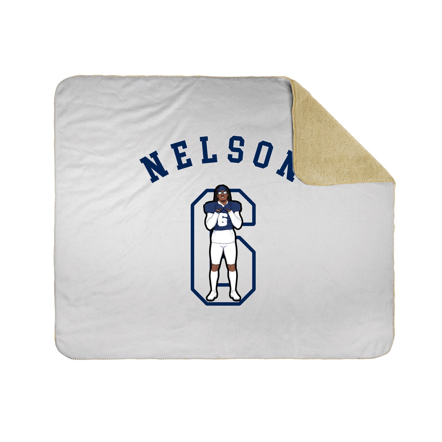 50x60 Sherpa Lined Throw Blanket