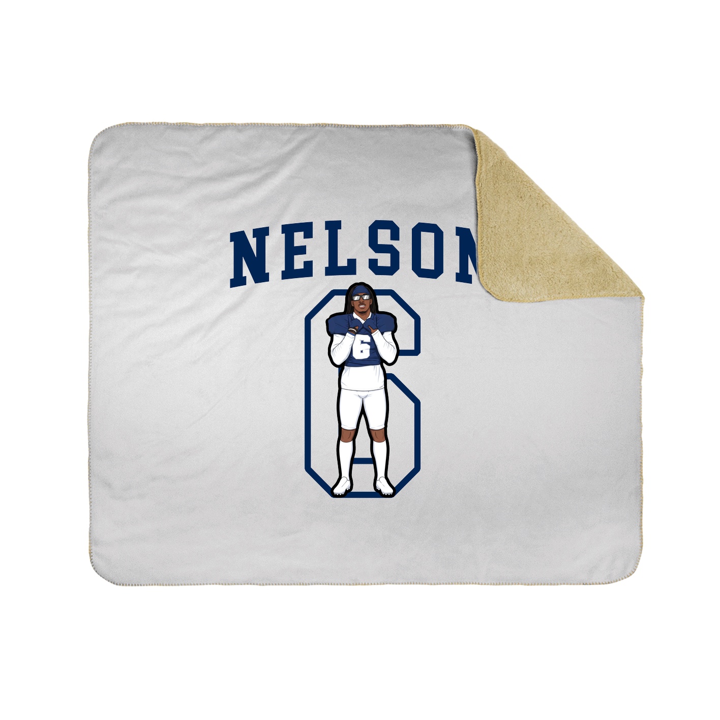 50x60 Sherpa Lined Throw Blanket