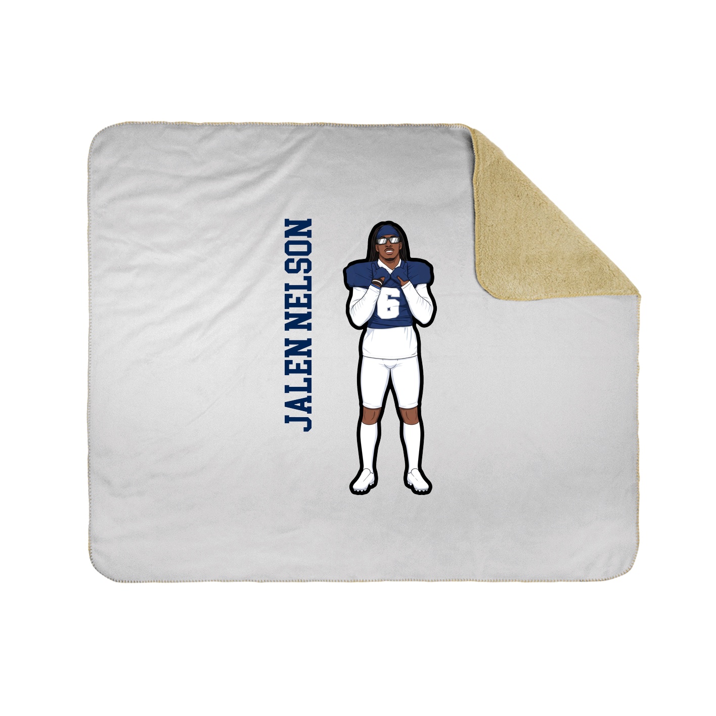 50x60 Sherpa Lined Throw Blanket