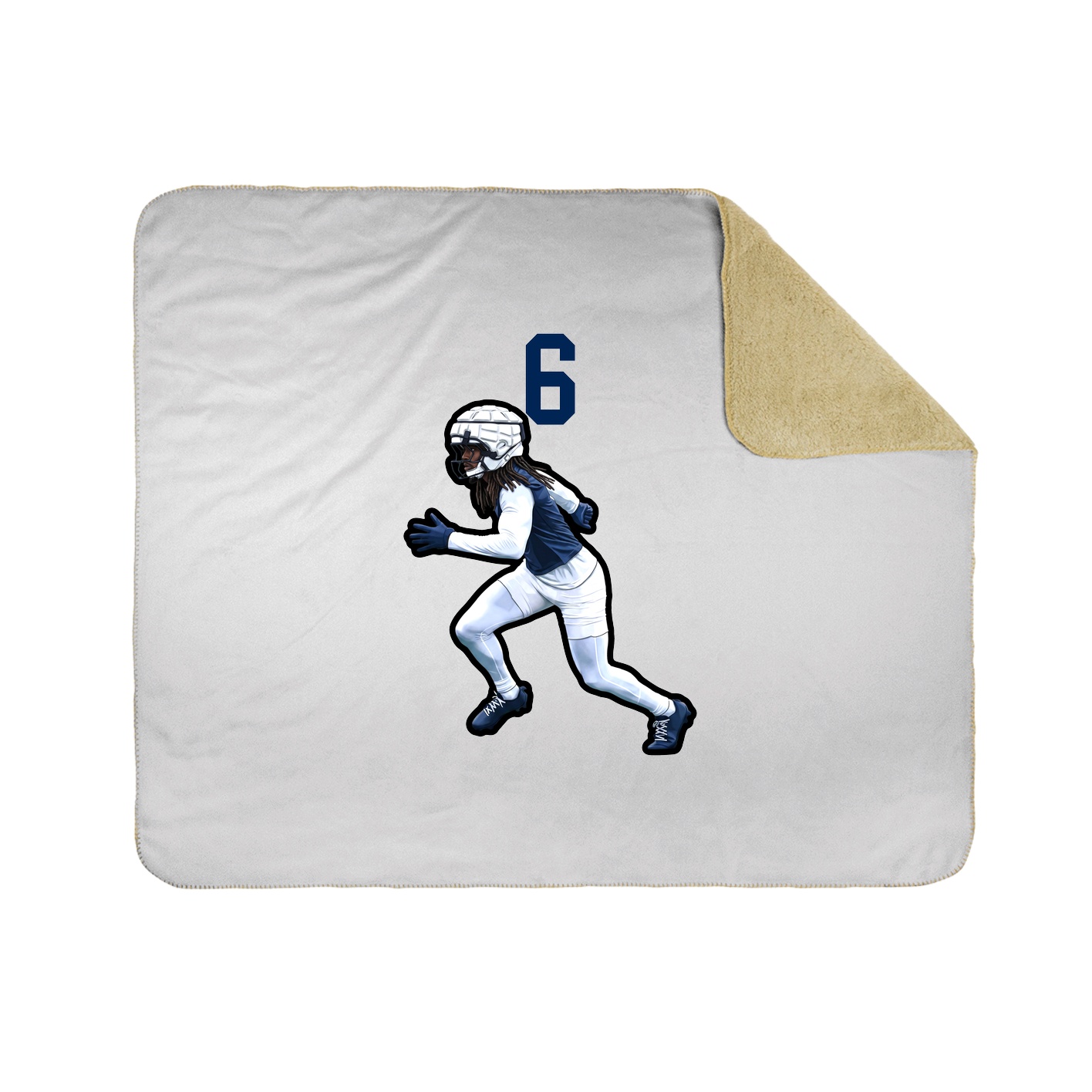 50x60 Sherpa Lined Throw Blanket