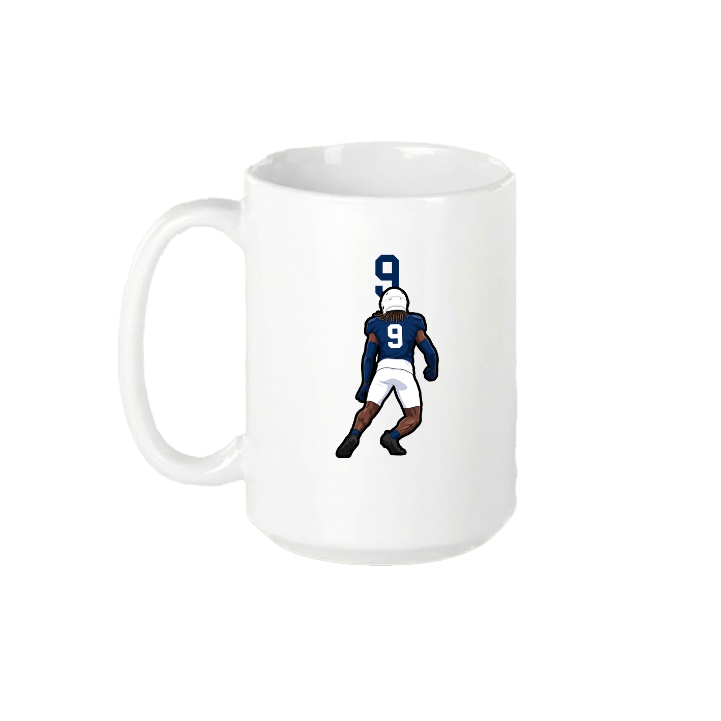 15oz Coffee Mug — Number Top in White