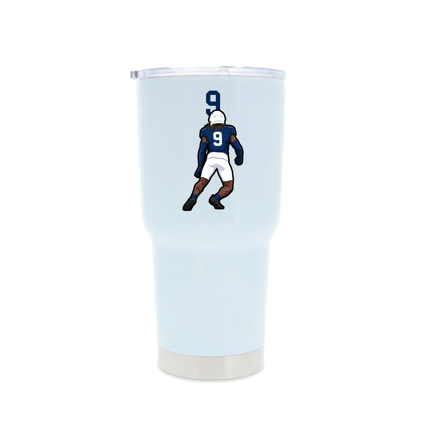 30oz Stainless Steel Tumbler — Number Top in White