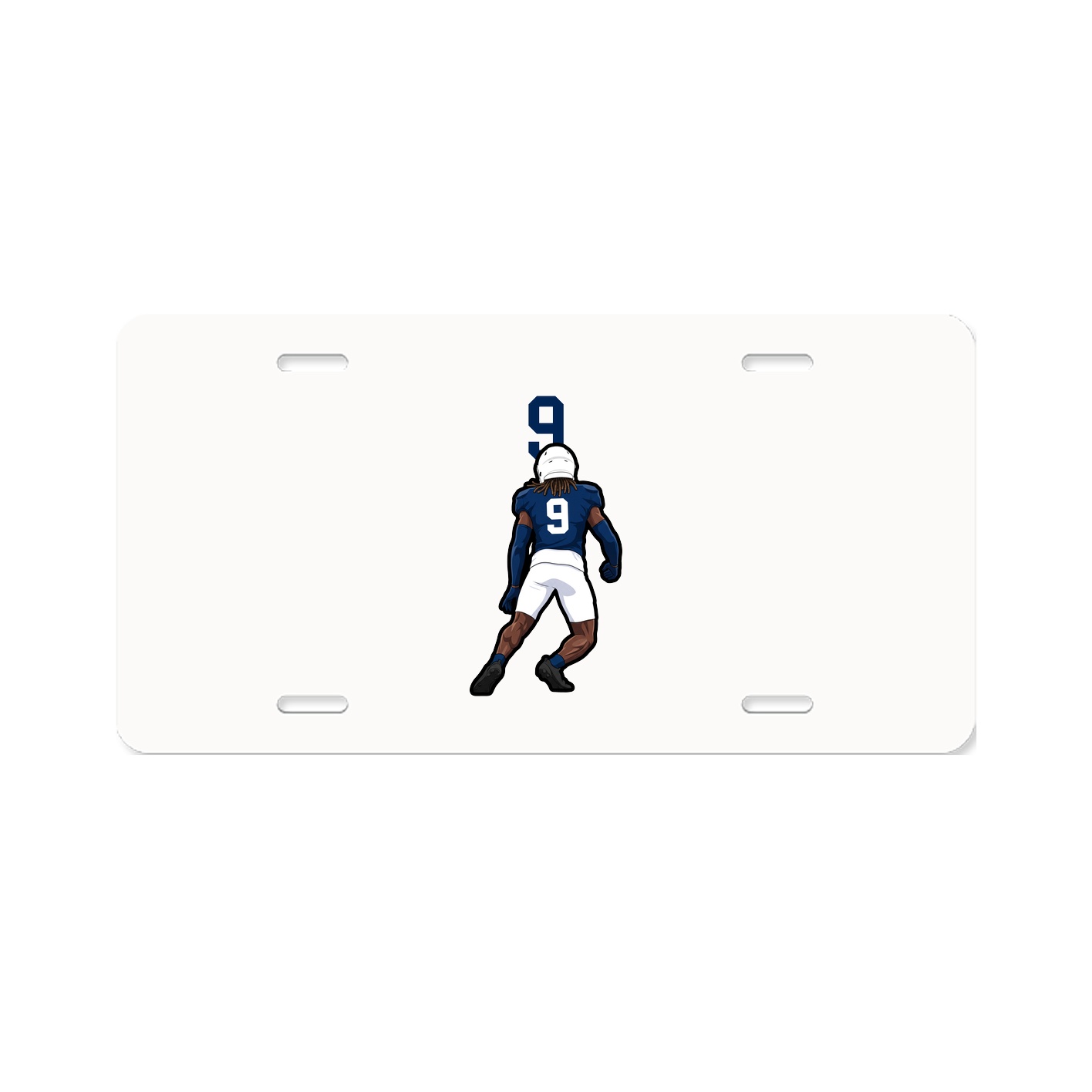 License Plate — Number Top in Classic
