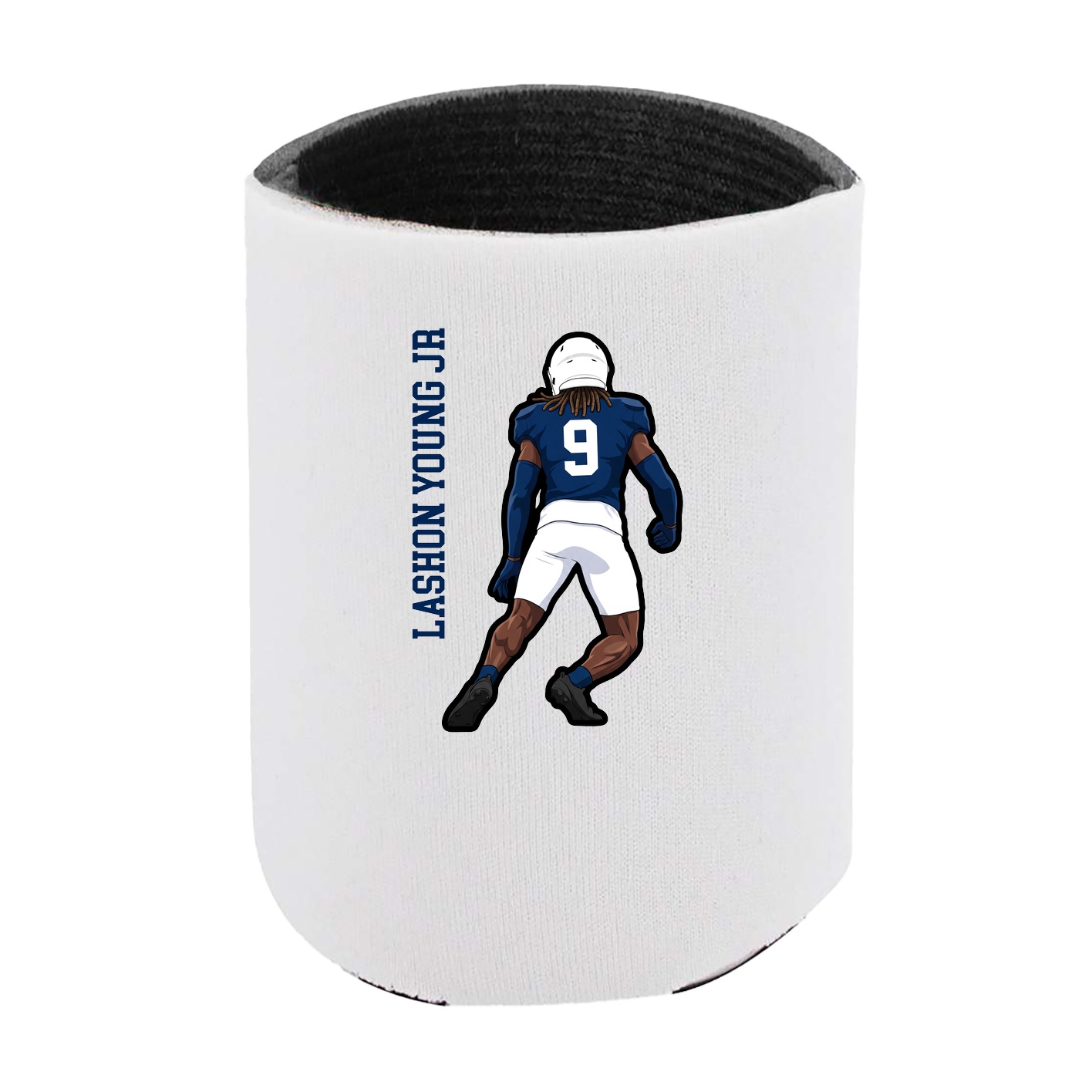 Can Holder — Name Vertical in White
