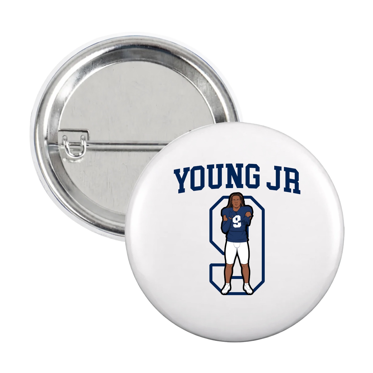 Game Day Button — Shirsey in White