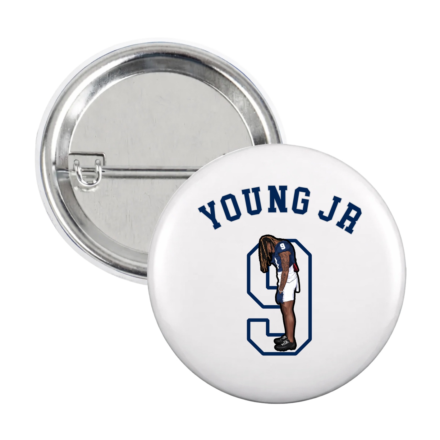 Game Day Button — Shirsey Arch in White