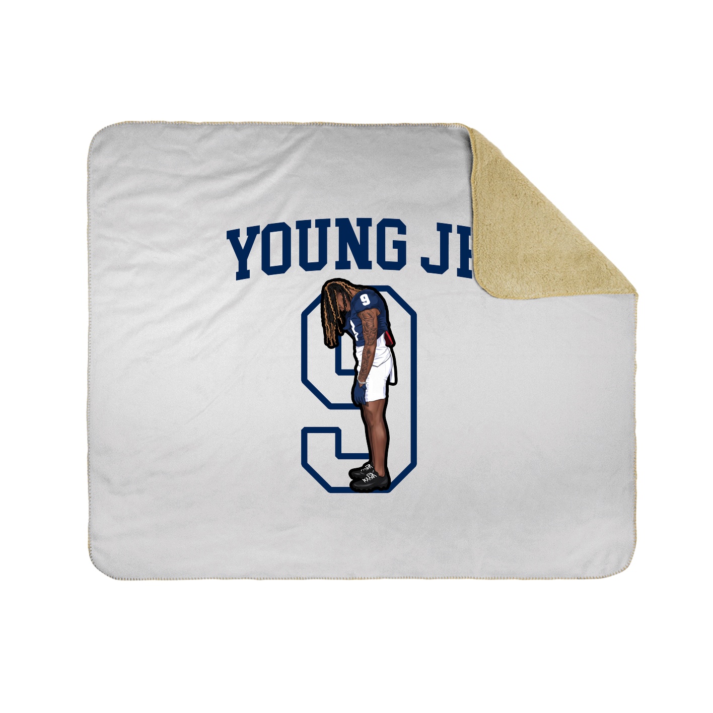 50x60 Sherpa Lined Throw Blanket