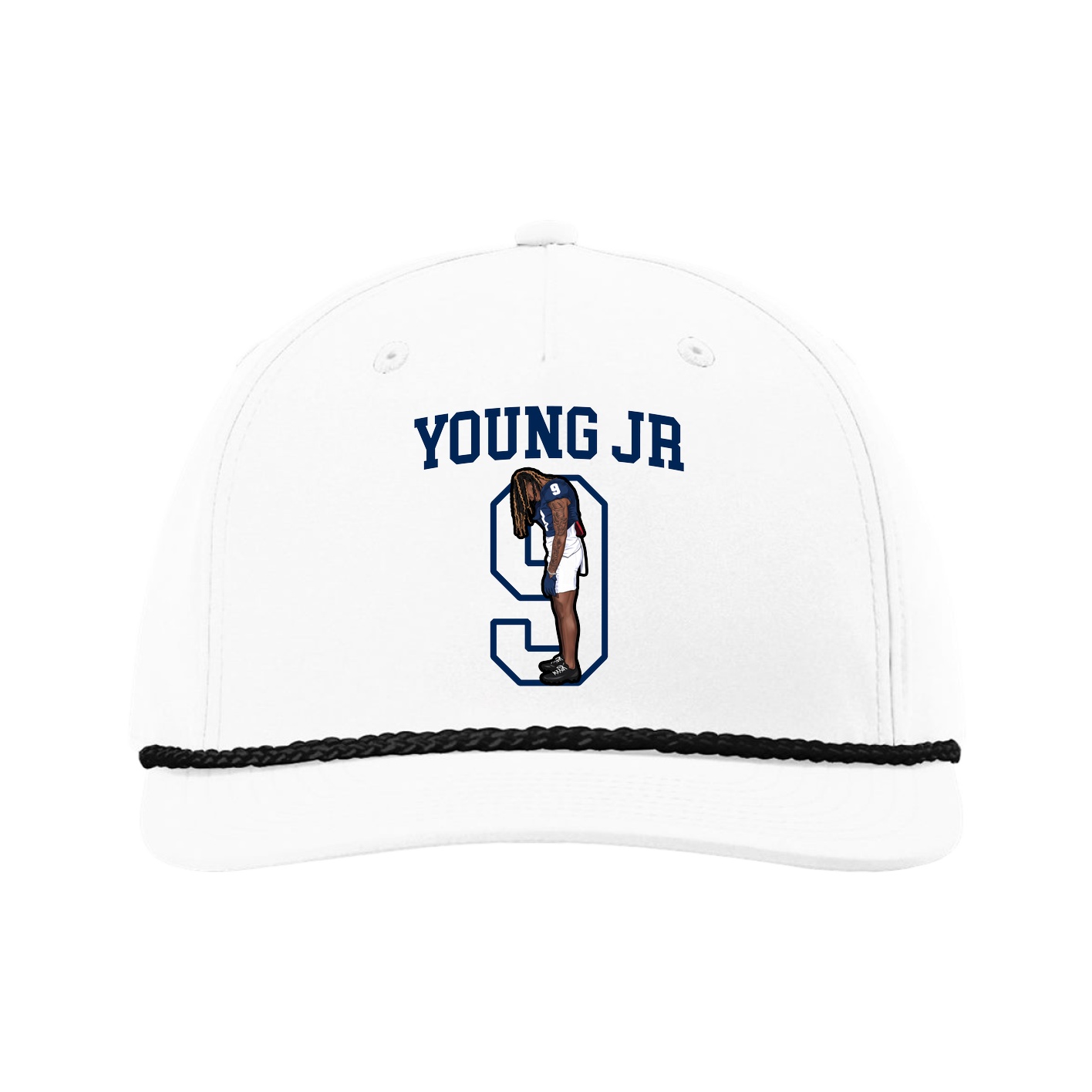 Five-Panel Classic Rope Cap — Shirsey in White