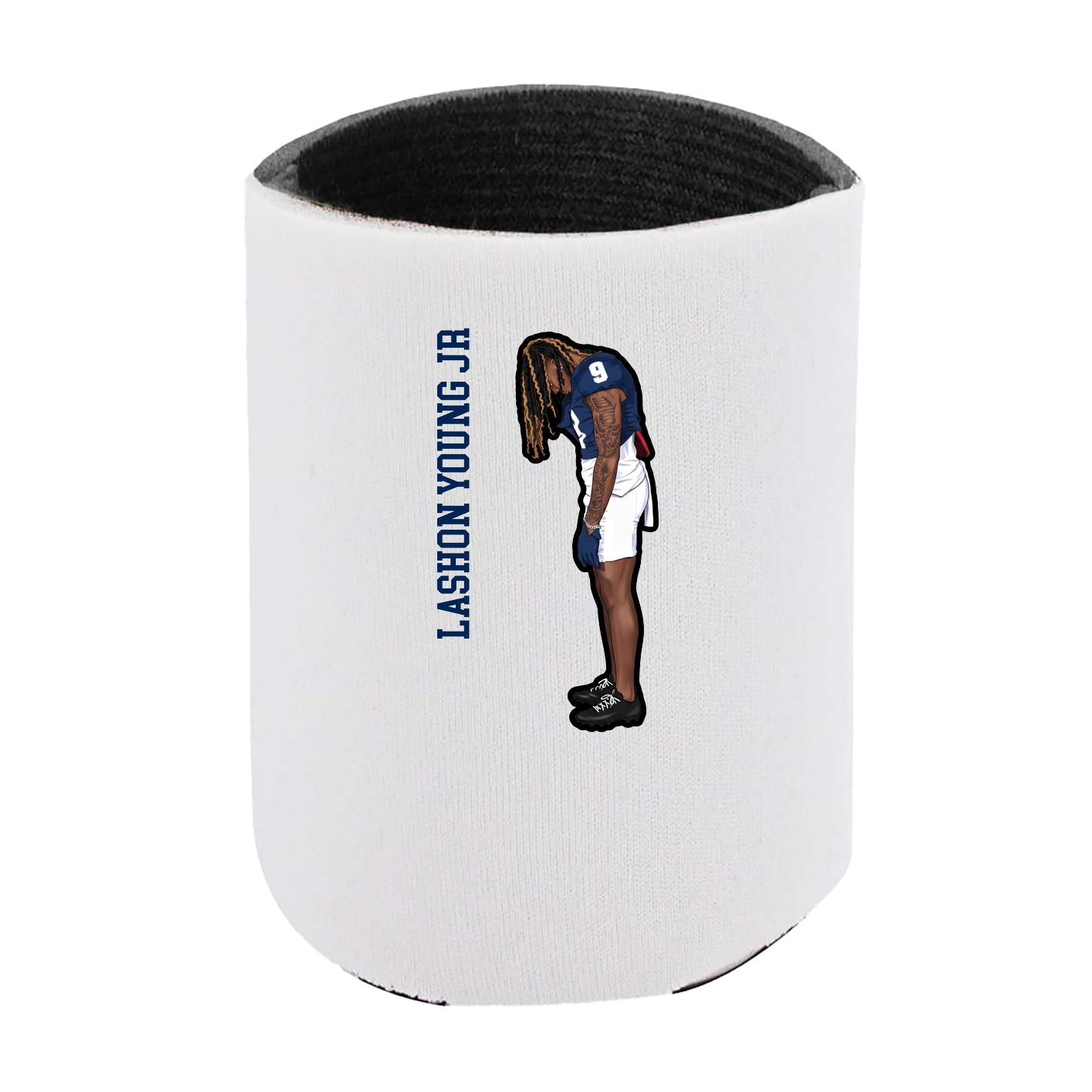 Can Holder — Name Vertical in White