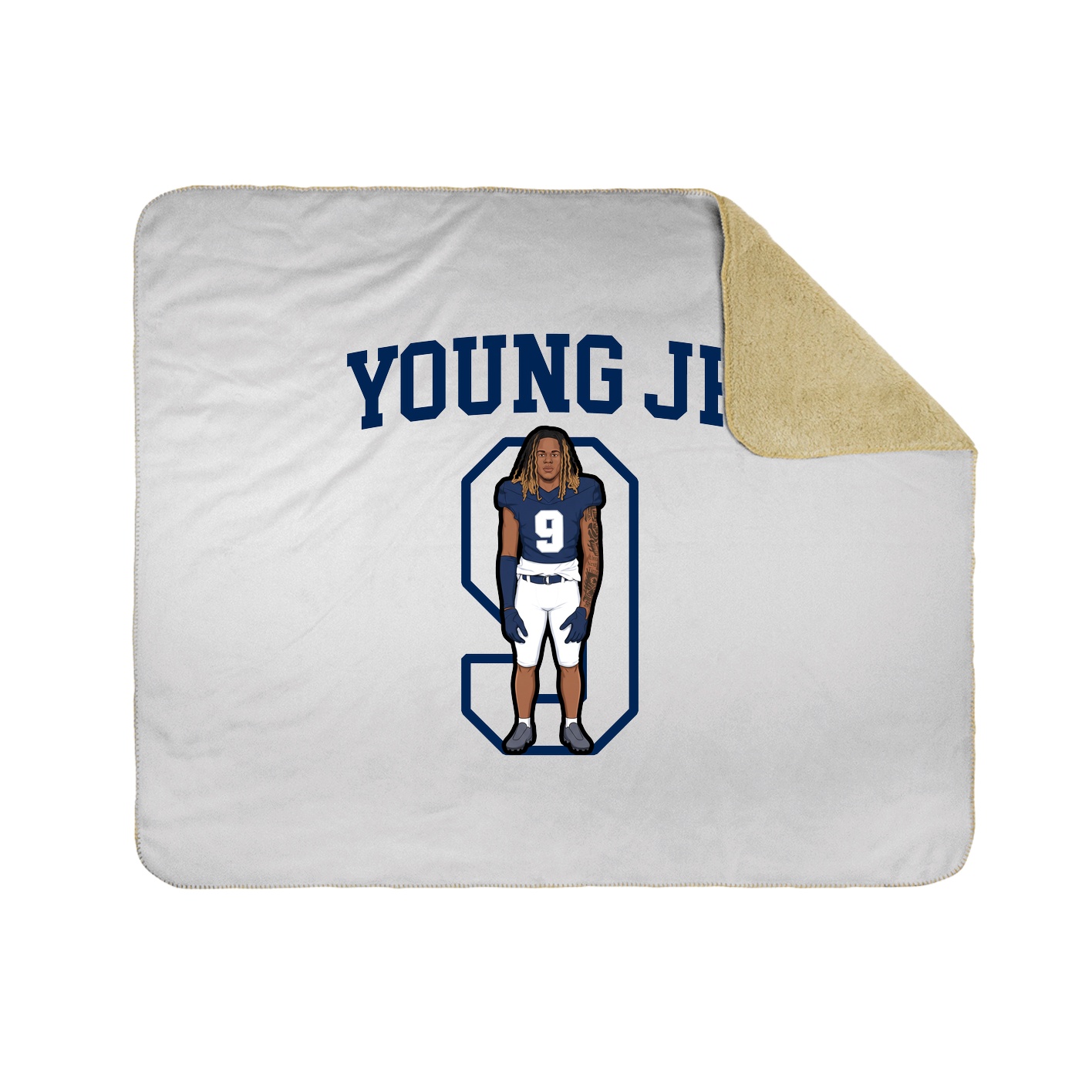 Throw Blanket — Shirsey in White