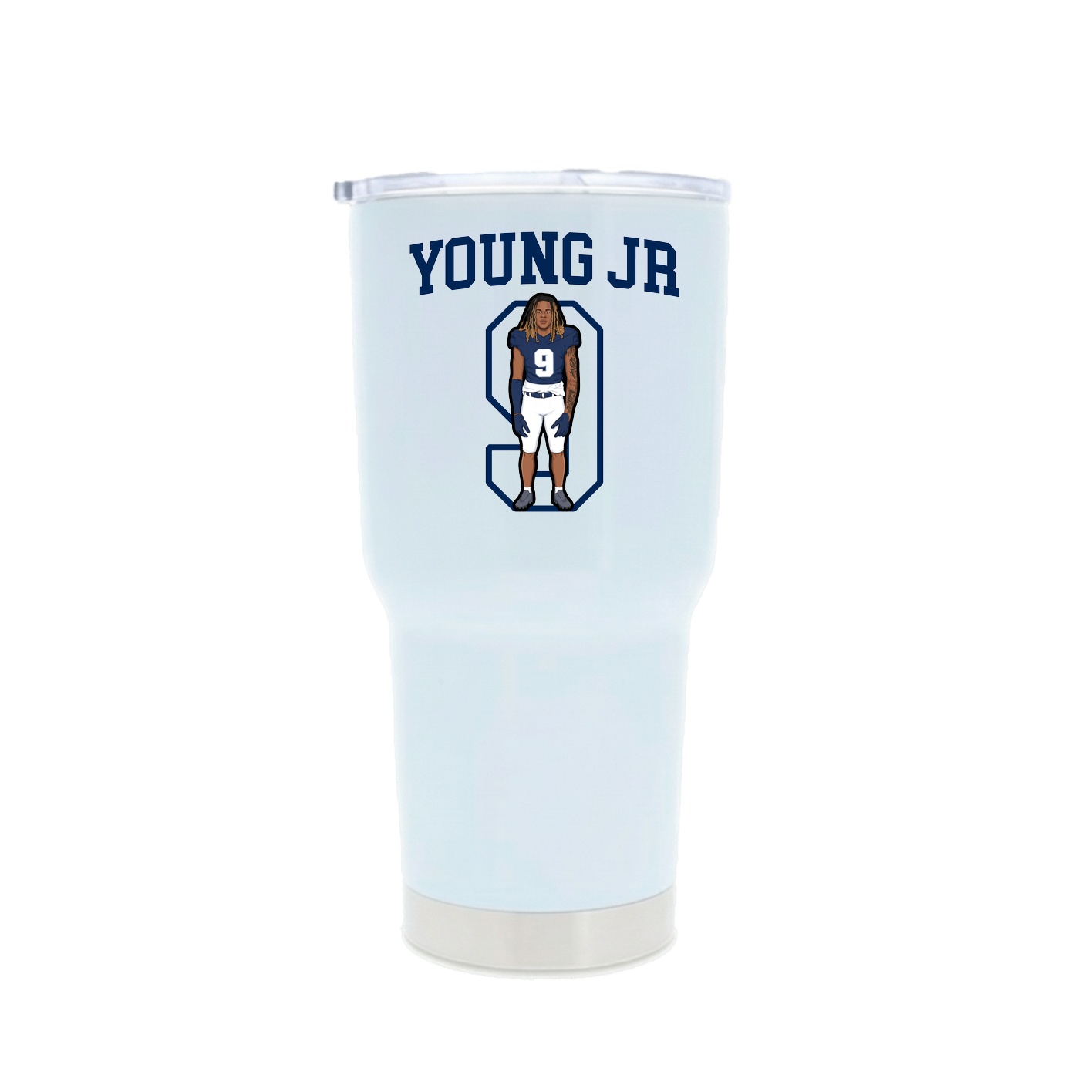 30oz Stainless Steel Tumbler — Shirsey in White