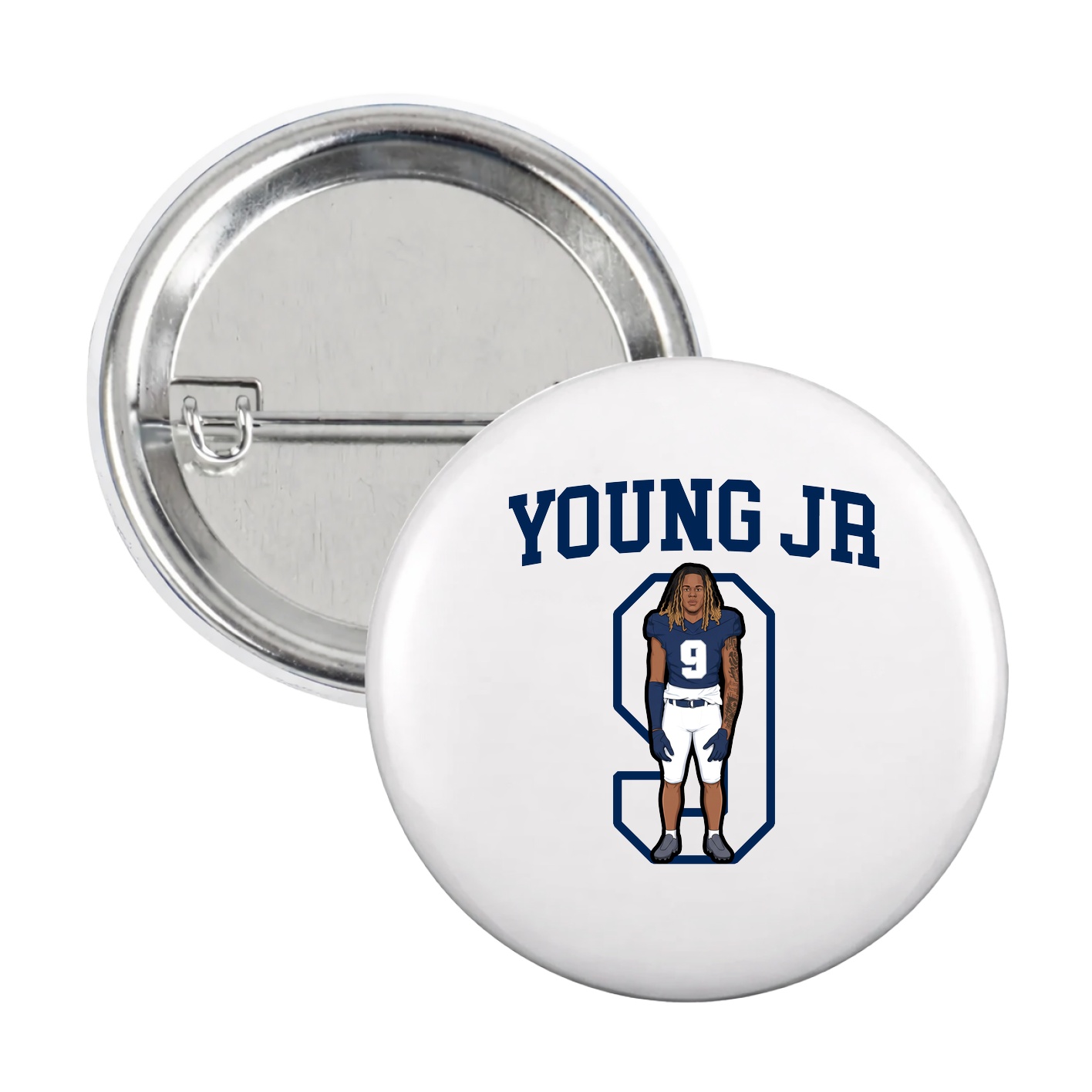 Game Day Button — Shirsey in White