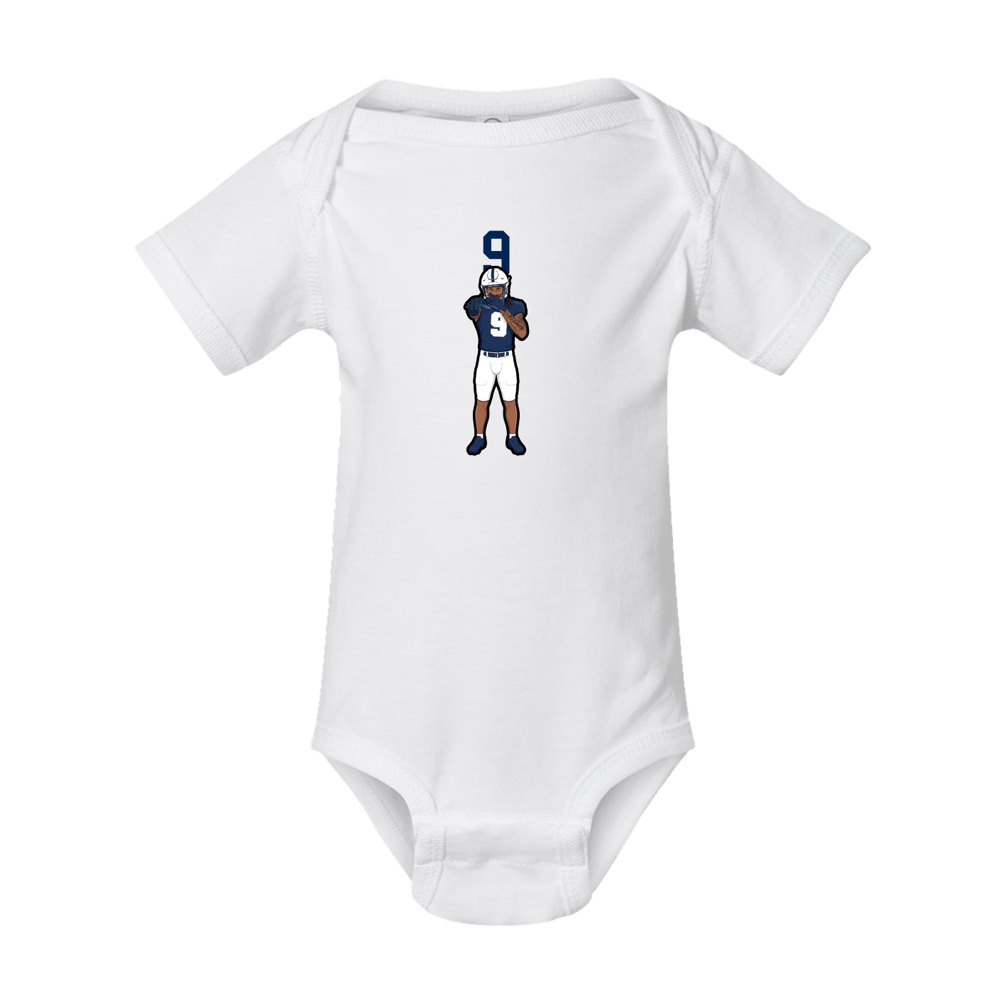 Baby Onesie — Number Top in White