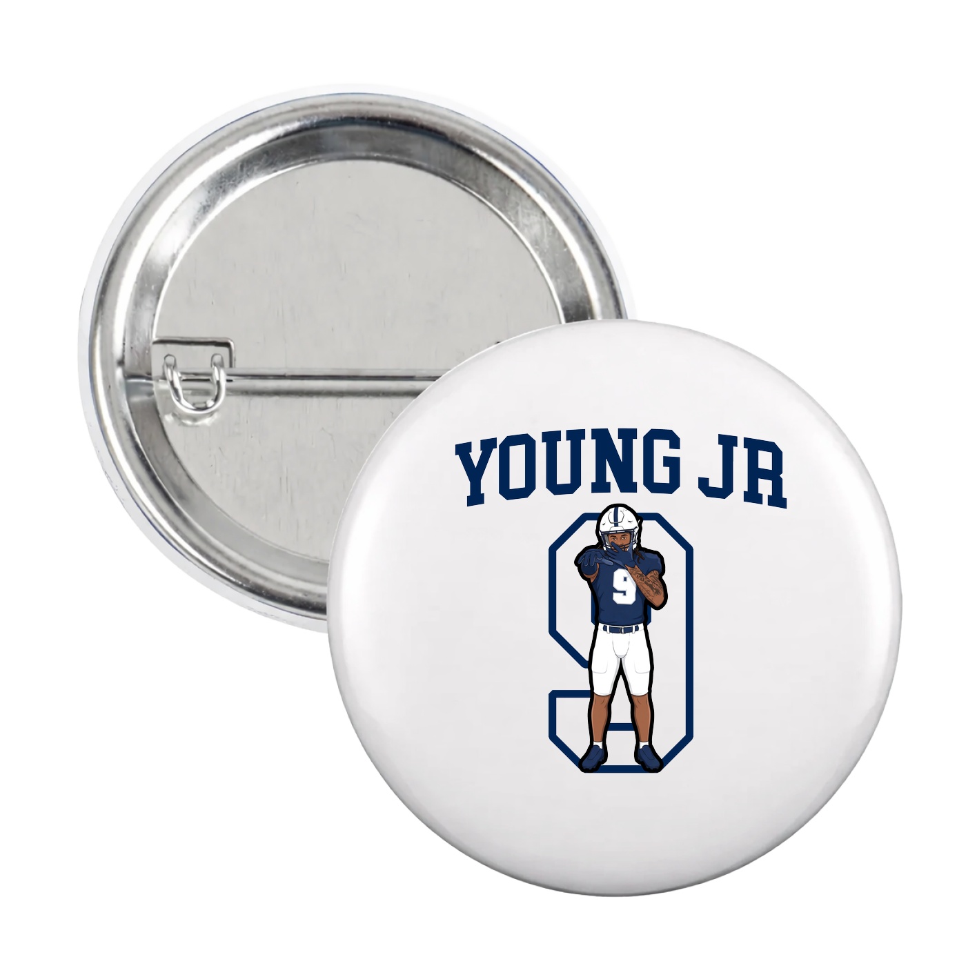 Game Day Button — Shirsey in White