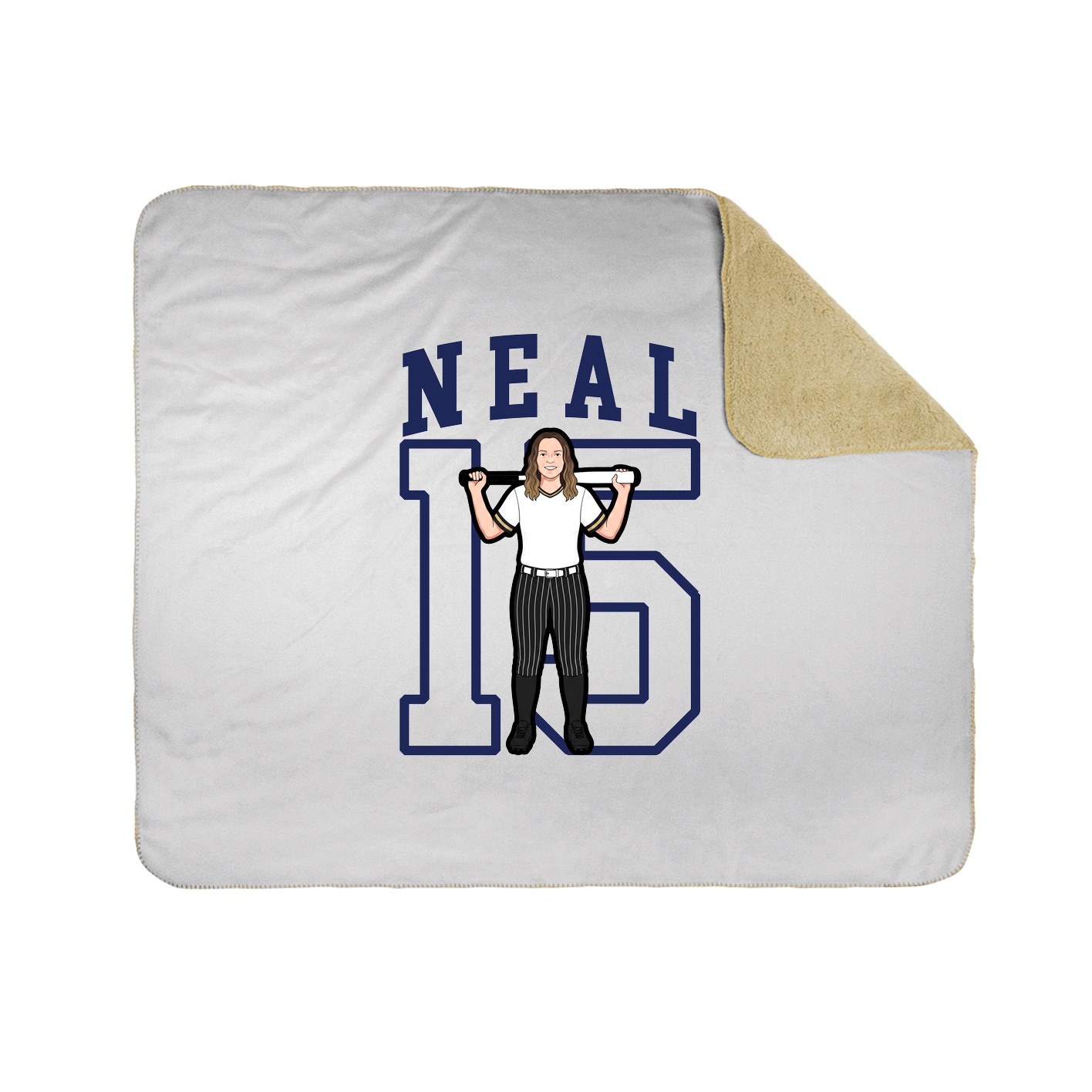 50x60 Sherpa Lined Throw Blanket