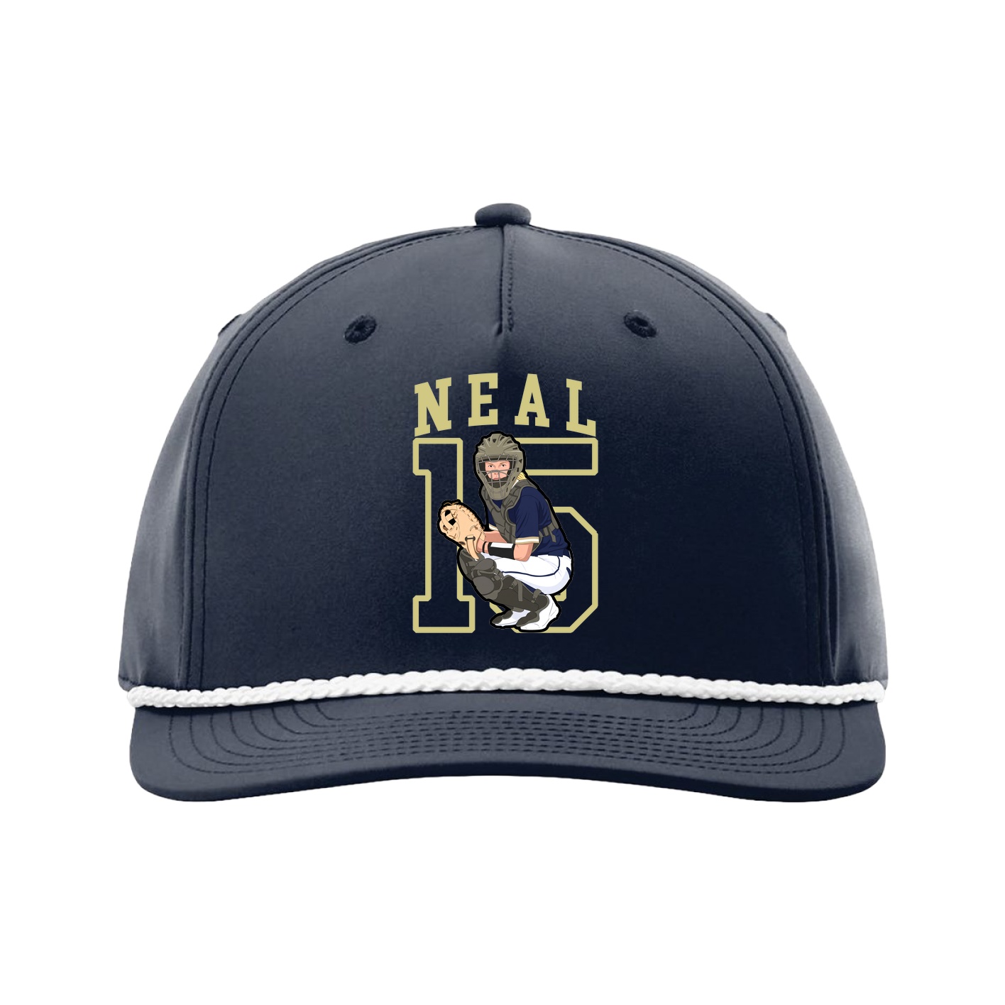 Five-Panel Classic Rope Cap — Shirsey in Navy