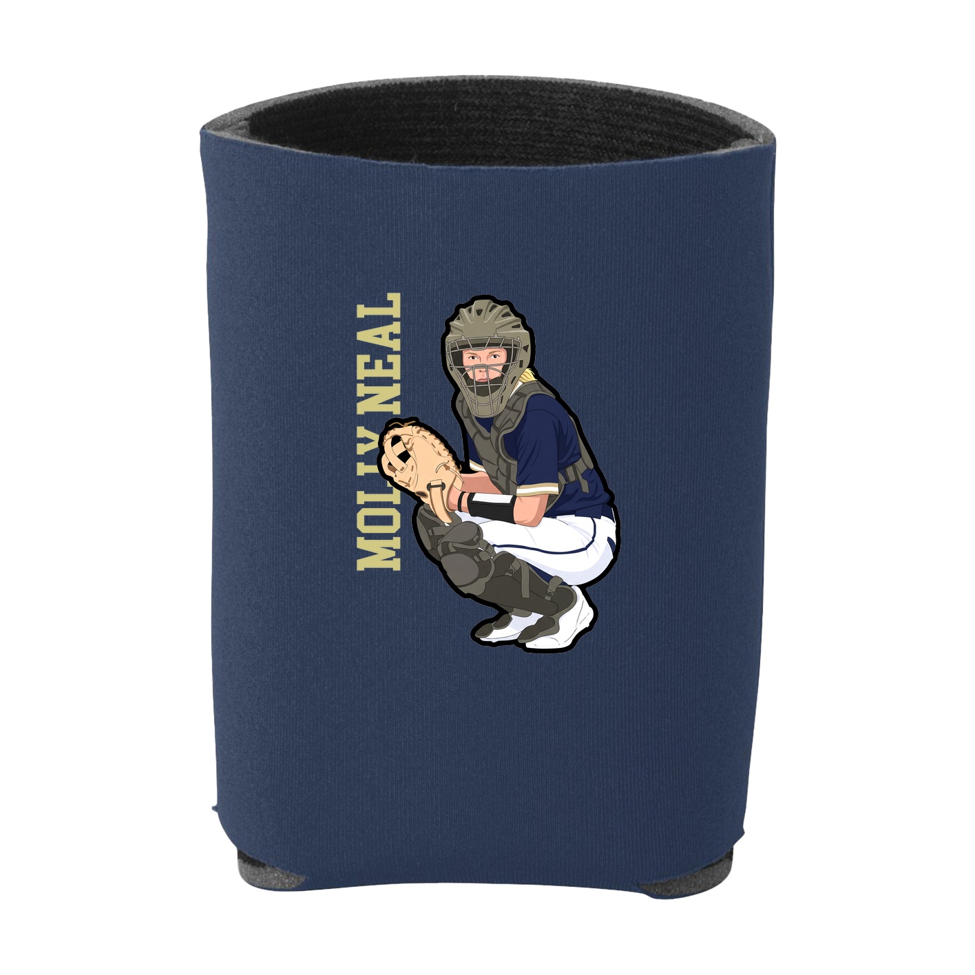 Can Holder — Name Vertical in Navy